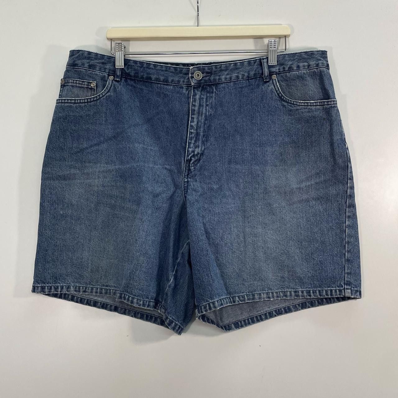 Vintage Contrast Jeans Denim Shorts Size US 40 / EU 56 - 1 Thumbnail