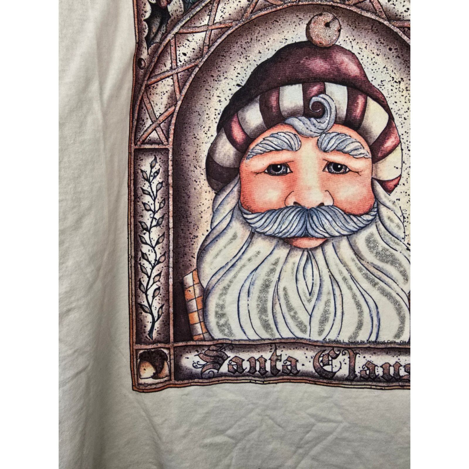 Jerzees × Vintage Vintage Santa Claus Shirt Beige M Father Christmas Tee Size US M / EU 48-50 / 2 - 4 Thumbnail