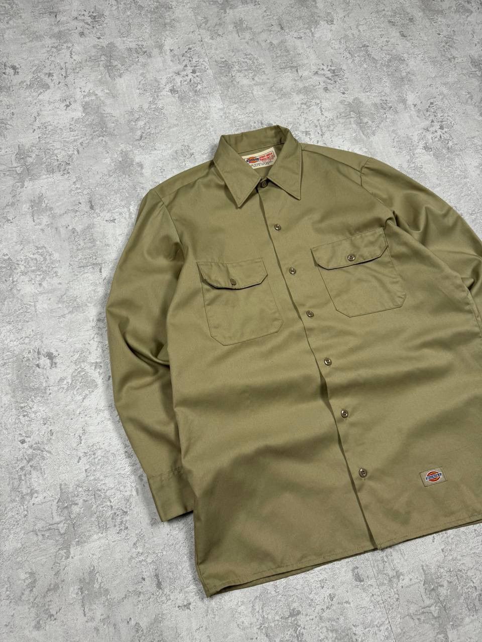 Dickies Vintage Dickies Beige Workwear Button-Up Shirt Size M Size US M / EU 48-50 / 2 - 2 Thumbnail
