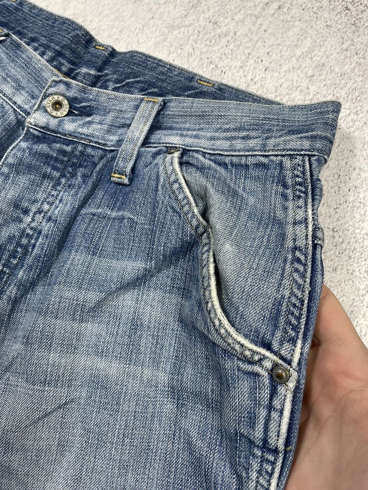 G-Star × Vintage Vintage G-Star Raw Faded Denim Jeans Size US 32 / EU 48 - 11 Thumbnail