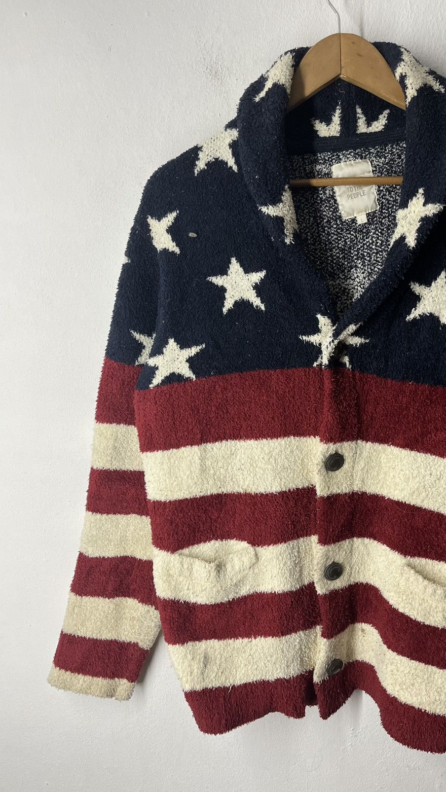 Japanese Brand POWER TO THE PEOPLE U.S.A FLAG JACKET Size US M / EU 48-50 / 2 - 3 Thumbnail