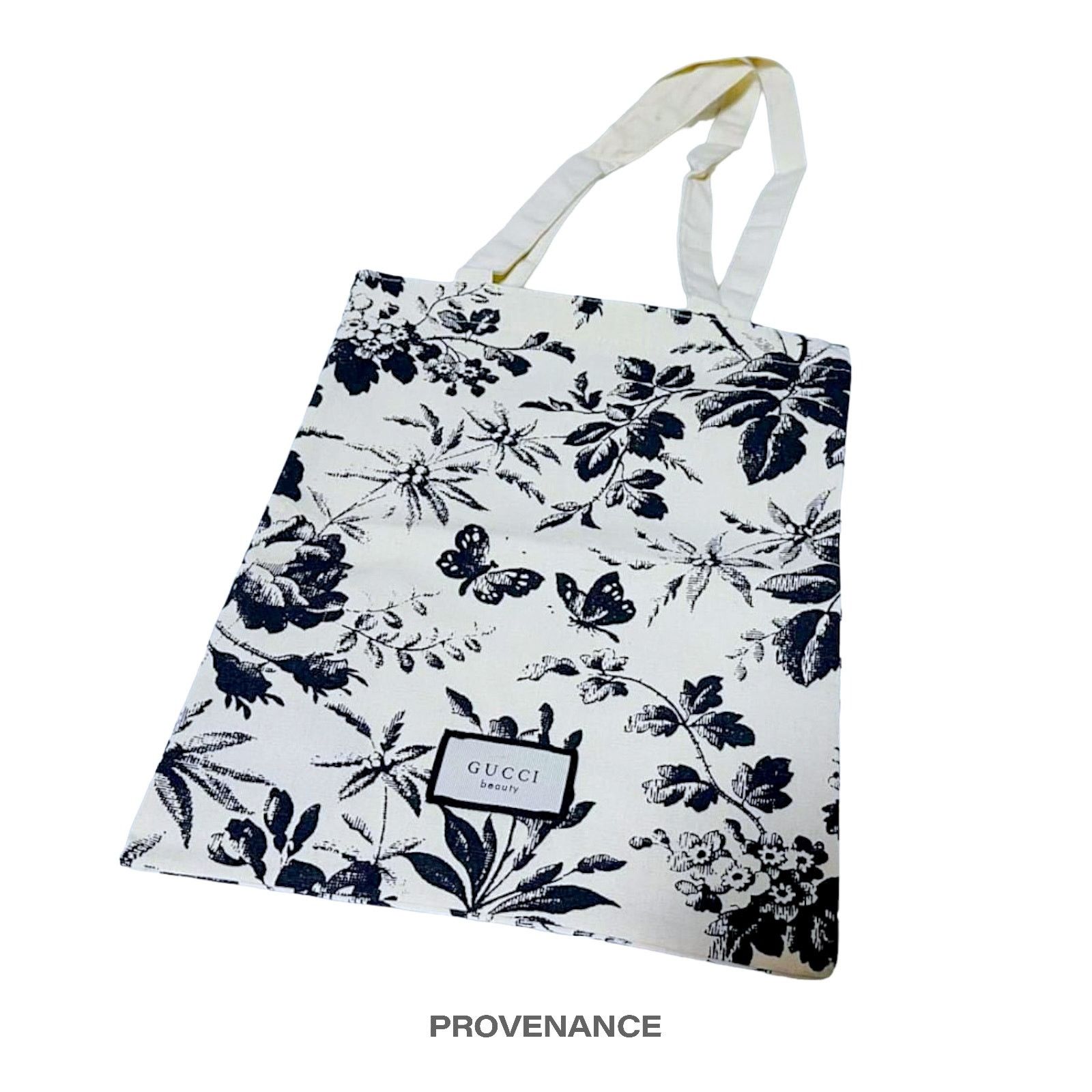 Gucci Beauty Herbarium Tote Bag - Black Sealed in White, Women's