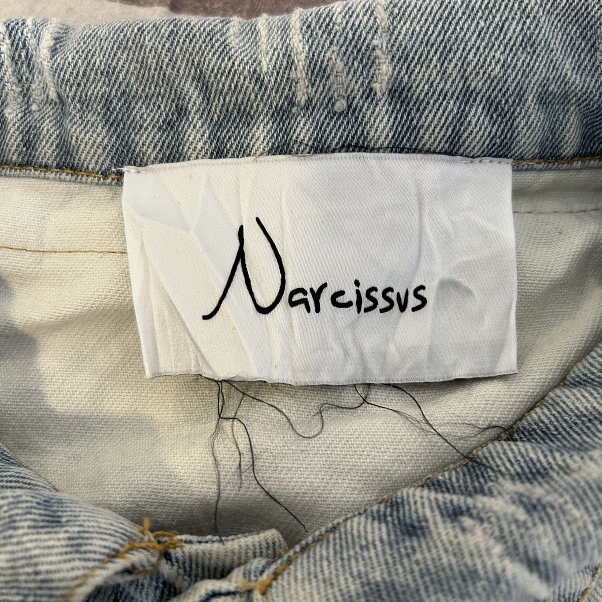 Vintage Vintage Narcissus Crop Top Distressed Denim Jacket Size L / US 10 / IT 46 - 11 Thumbnail