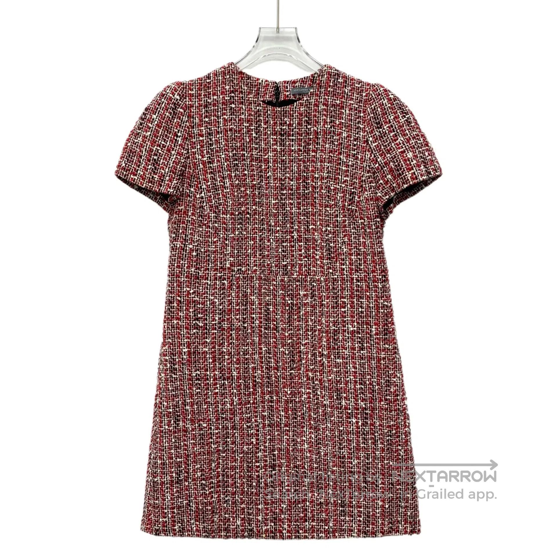 Alexander McQueen Alexander McQueen Red Cotton Round Neck Short Sleeve Weave Size S / US 4 / IT 40 - 1 Thumbnail
