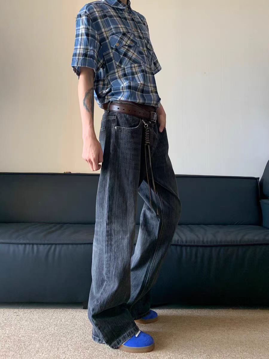 Japanese Brand × Jean Straight high street micro flare jeans Size US 34 / EU 50 - 2 Thumbnail