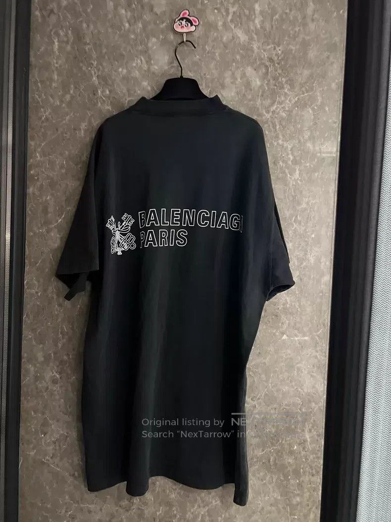 Balenciaga Balenciaga Logo Buckle Short Sleeve Shirt Size US S / EU 44-46 / 1 - 2 Thumbnail
