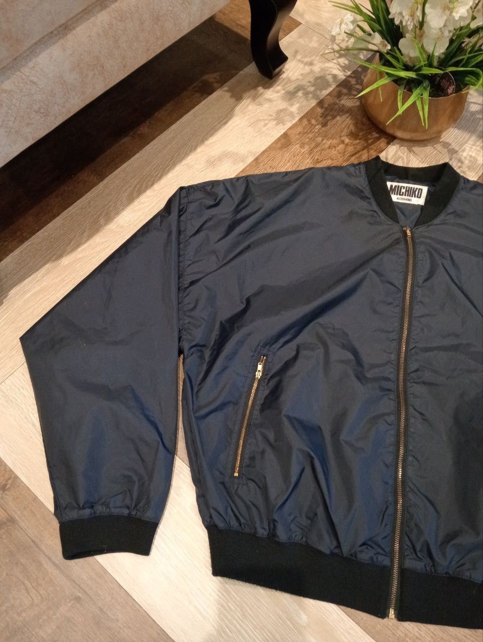 Michiko Koshino London MICHIKO KOSHINO LONDON SPELLOUT NYLON JACKET - FREE SIZE Size US L / EU 52-54 / 3 - 6 Thumbnail