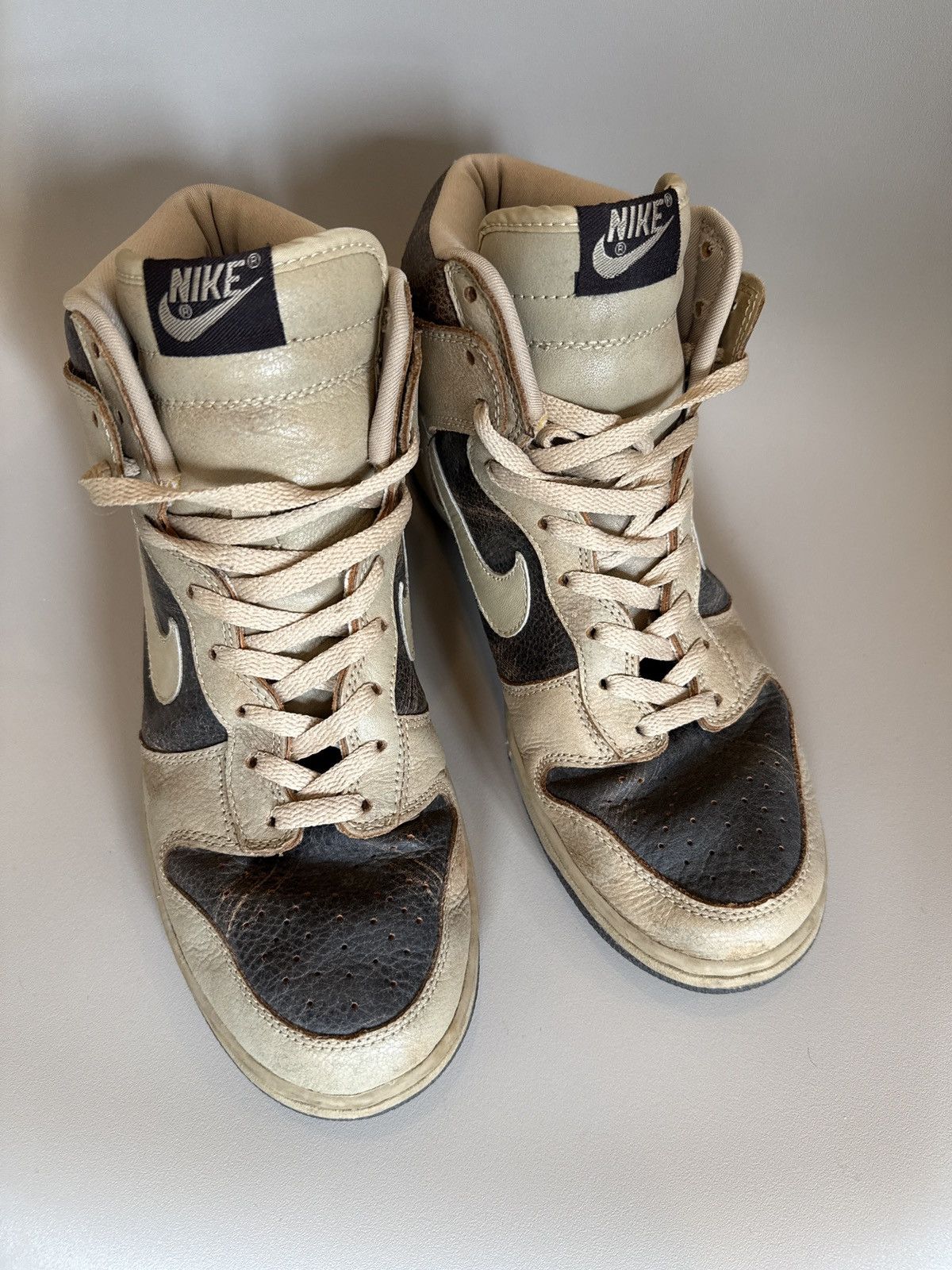 Jordan Brand Nike dunk high brown grunge pack 2003 Size US 9.5 / EU 42-43 - 8 Thumbnail