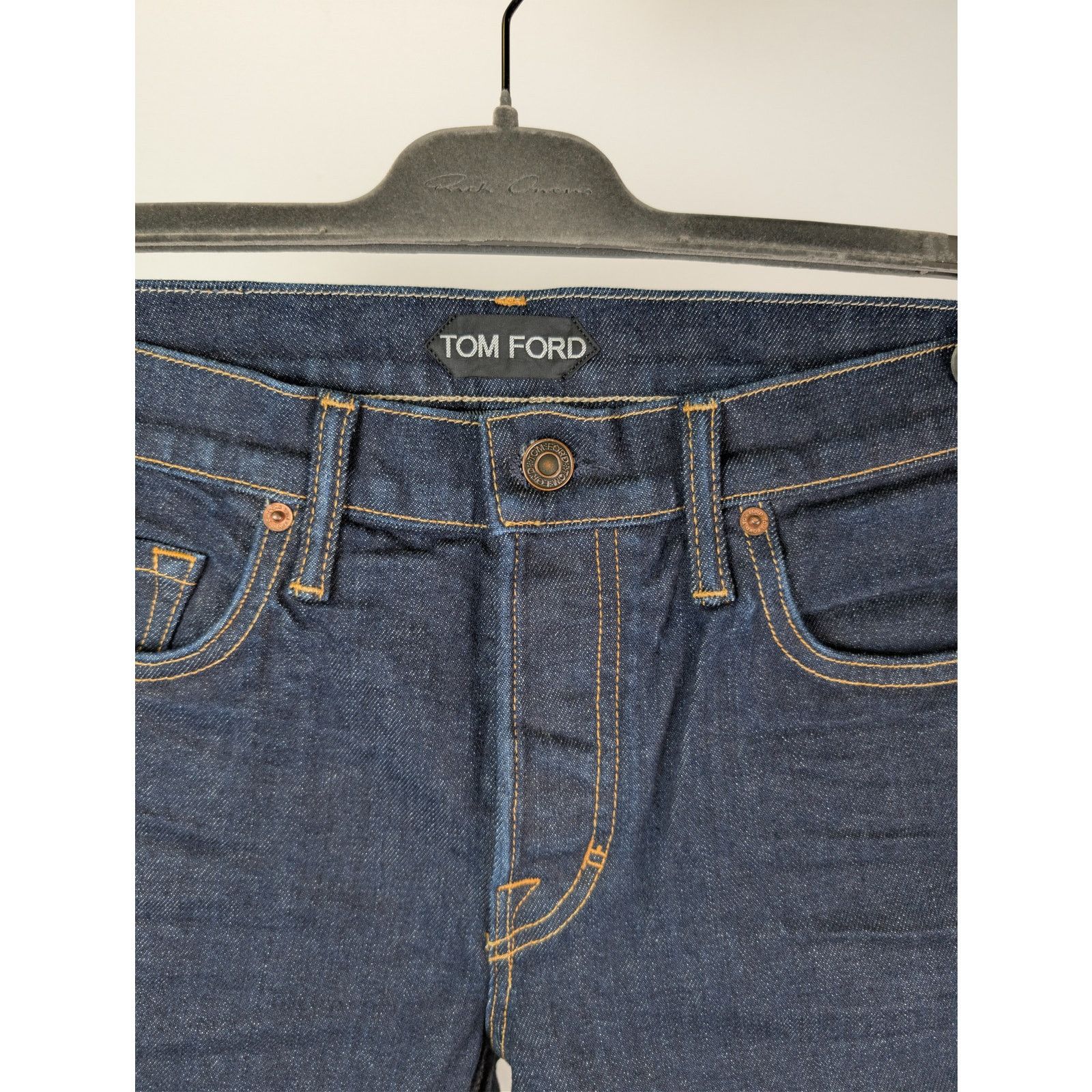 Tom Ford o1rshd1 Straight Denim Jeans in Indigo Blue Size US 40 / EU 56 - 8 Thumbnail