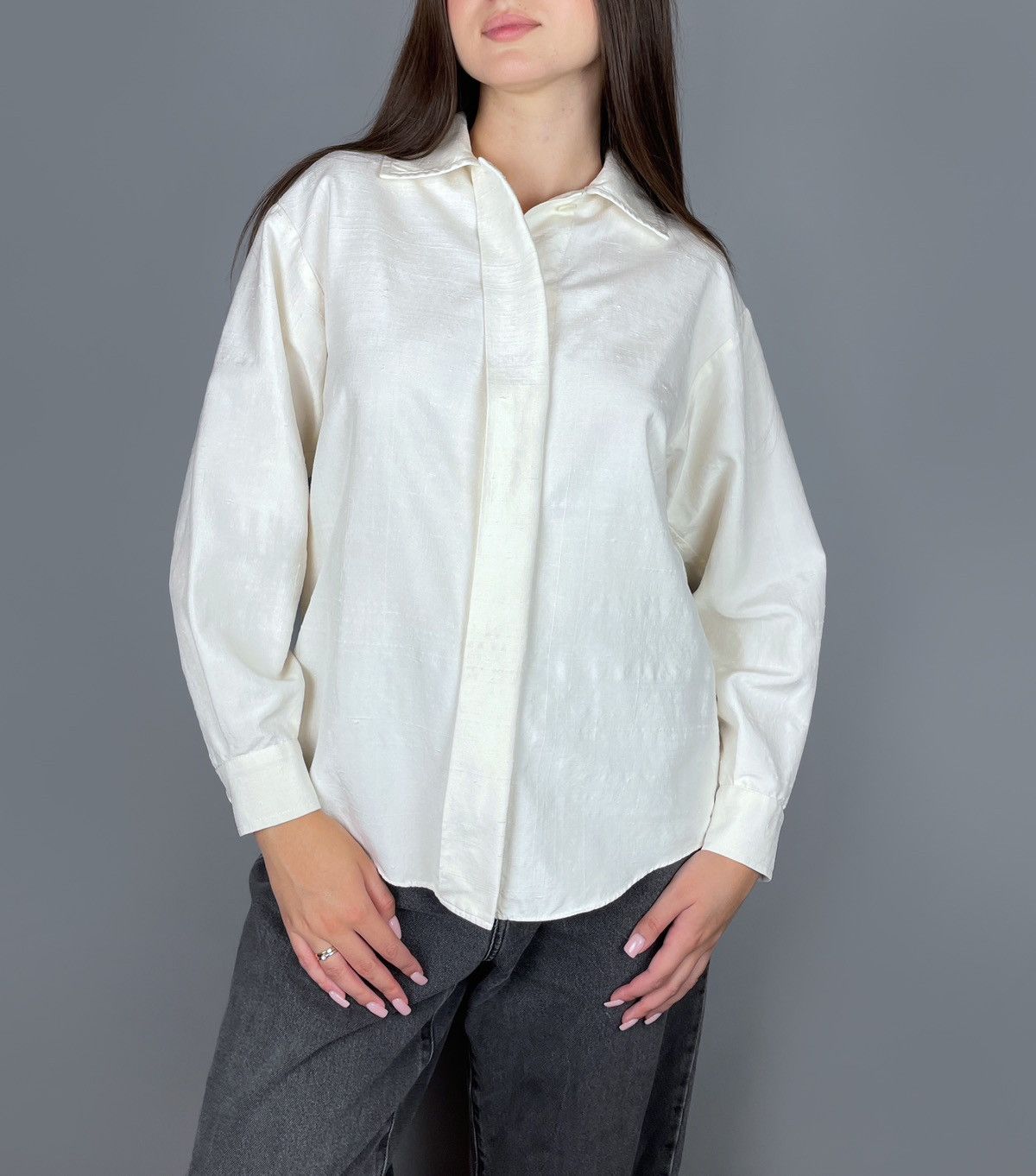 Vintage Vintage 80s Yves Saint Laurent Rive Gauche Linen Shirt Sz 38 Size S / US 4 / IT 40 - 1 Thumbnail
