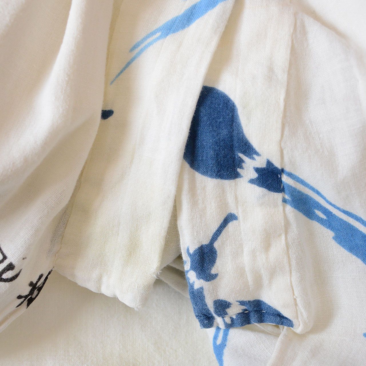 Other Tenugui Patchwork Kimono Vintage Japanese Fabric Robe Size US L / EU 52-54 / 3 - 8 Thumbnail