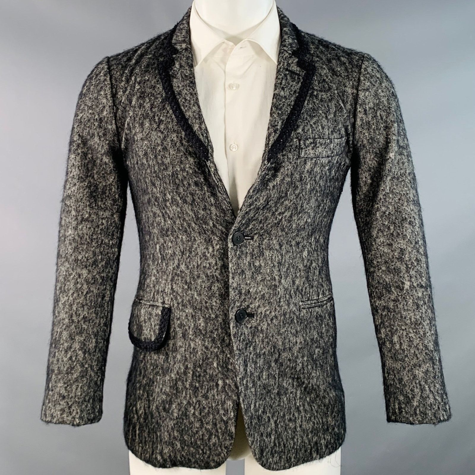 Comme des Garcons Homme Plus COMME des GARCONS HOMME PLUS Size XS Notch Lapel Sport Coat Size 36R - 1 Thumbnail