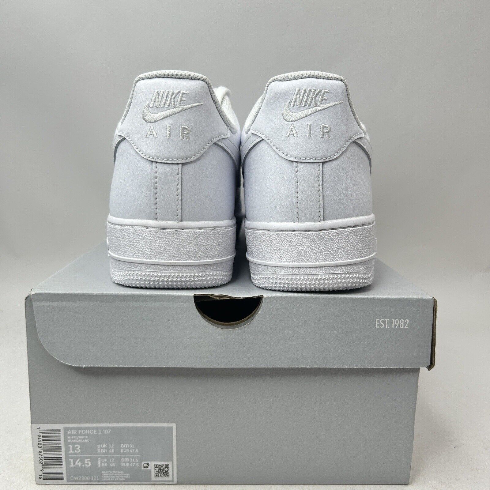 Nike Nike Shoes Air Force 1 '07 Low “Triple White” 2024 Size US 13 / EU 46 - 4 Thumbnail