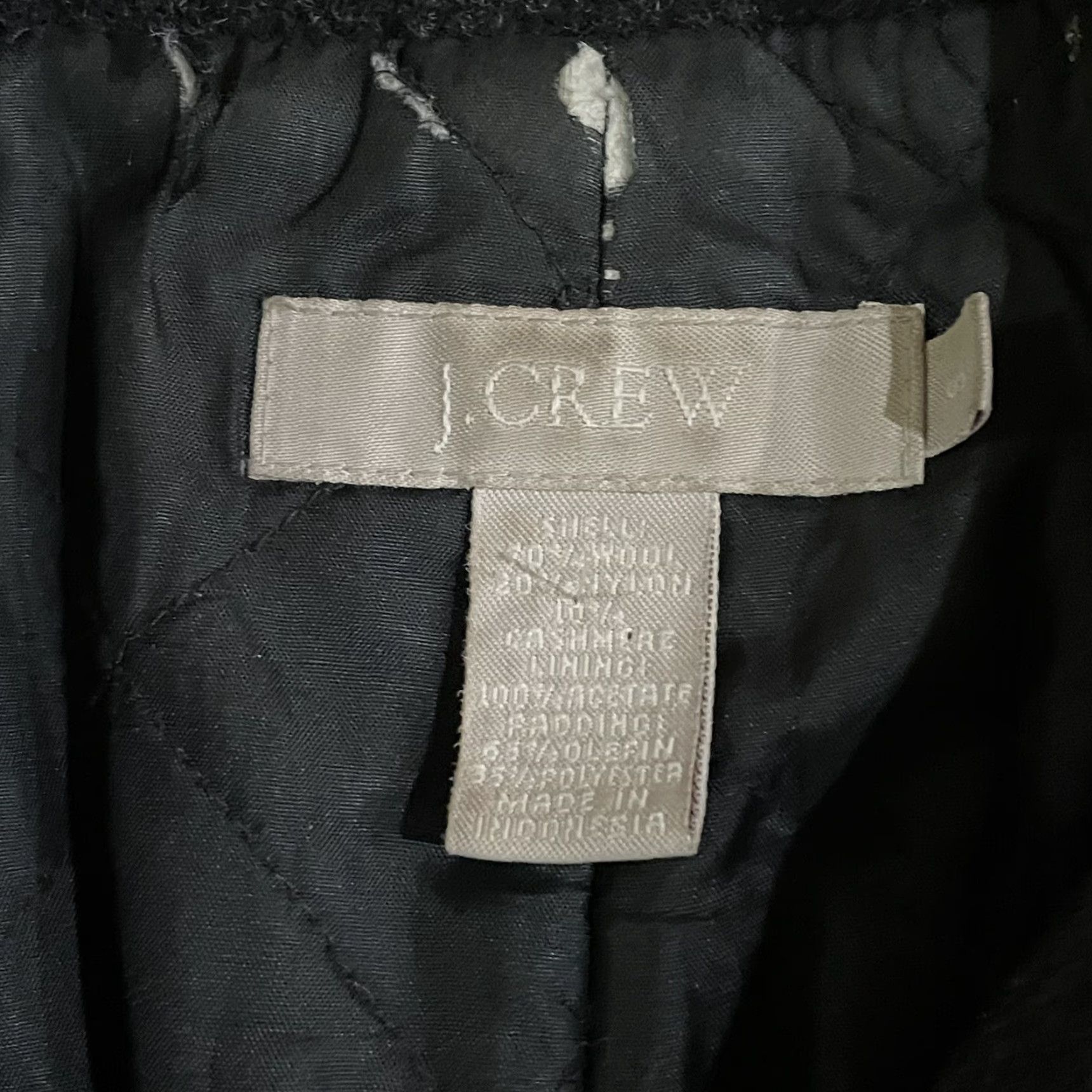 J.Crew J.Crew Pea Coat Wool Blend Double Breasted Women’s S Black Wool Lined Women's Coat Size S / US 4 / IT 40 - 4 Thumbnail