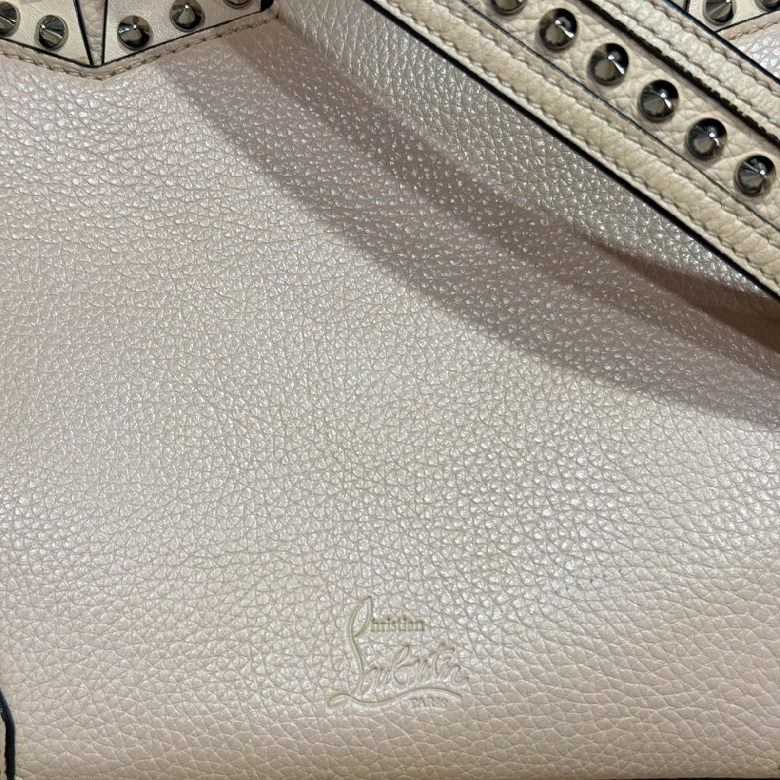 Christian Louboutin Christian Louboutin Eloise Small Studded Leather Tote Beige Size ONE SIZE - 11 Thumbnail