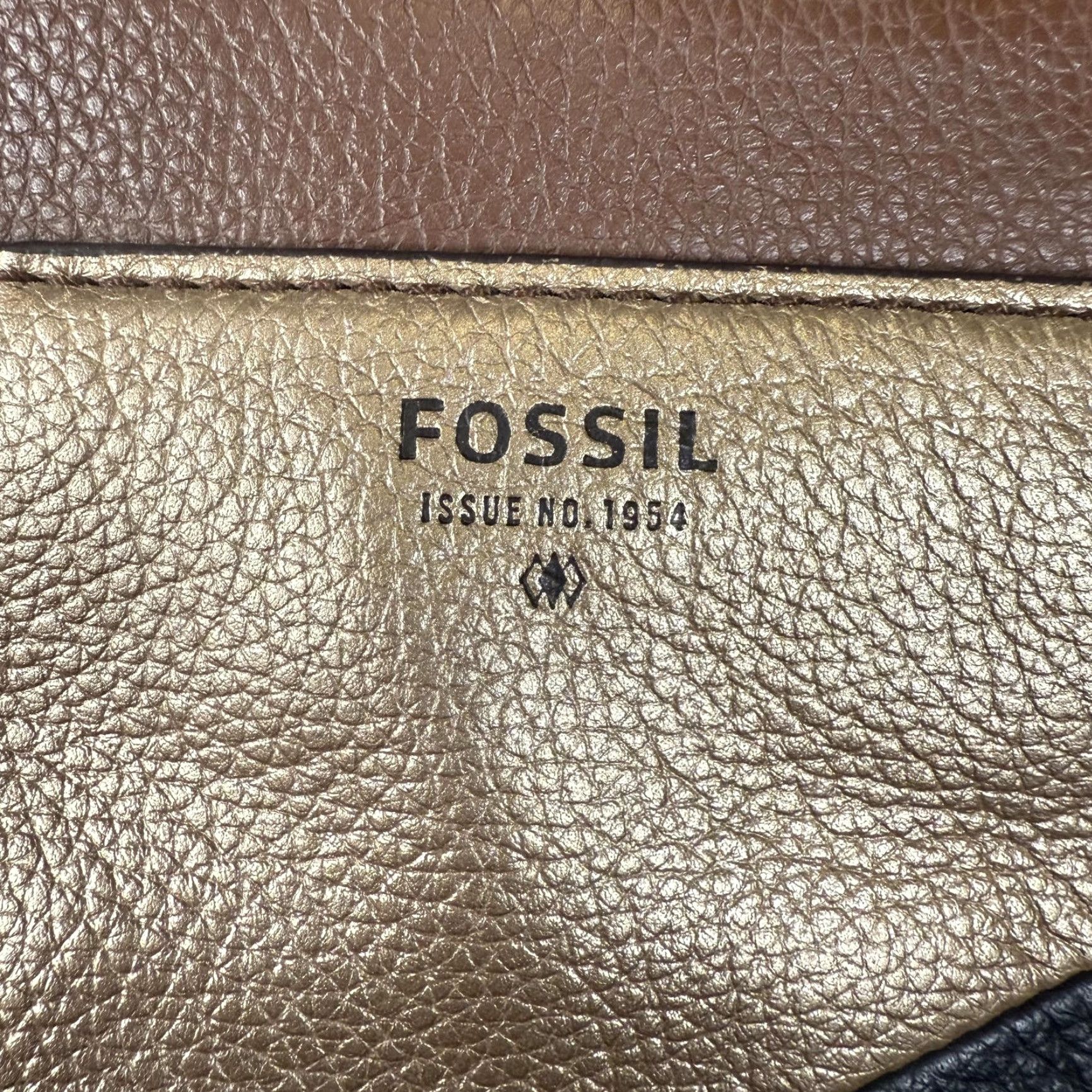Fossil Fossil Patchwork Leather Small Shopper Bag Tote ZB6702995 68 Women One size Brown Leather Shoulder Bag Gift/Shopper Womens Size ONE SIZE - 2 Thumbnail