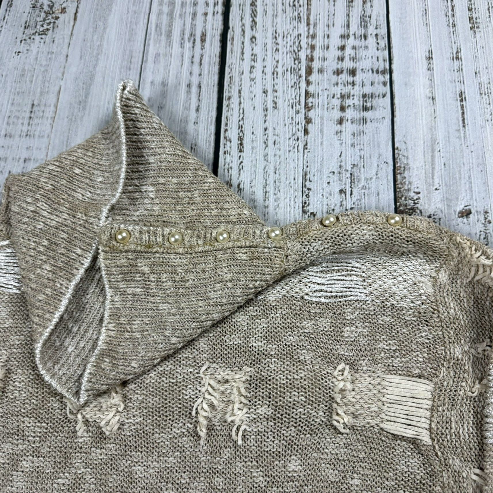 Vintage VINTAGE ALEXANDRIA LINEN COTTON SWEATER BROWN MOCK NECK SMALL 1980s Womens Size S / US 4 / IT 40 - 3 Thumbnail