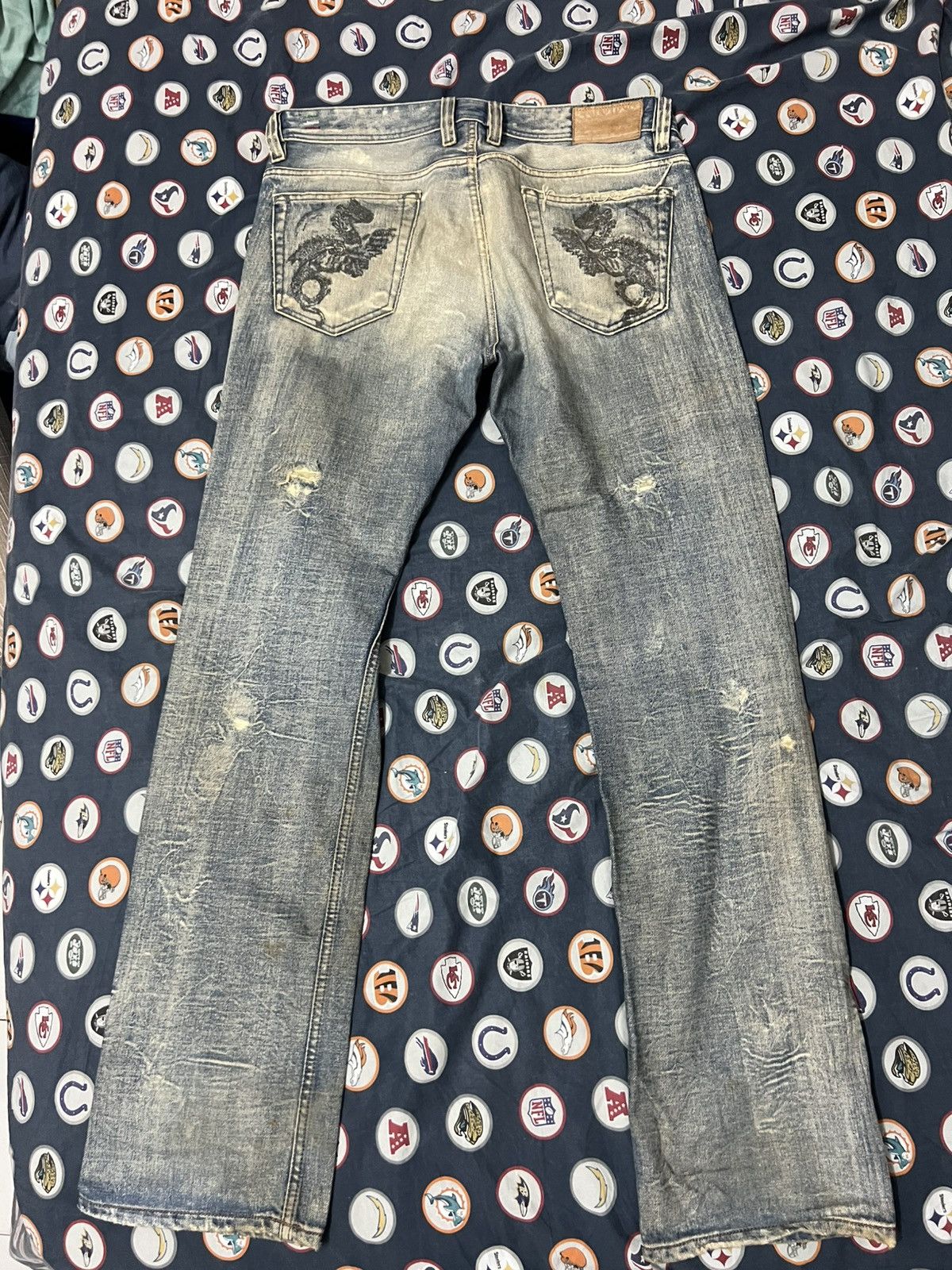 Diesel DIESEL VIKER DRAGON VINTAGE DISTRESSED JEANS LIMITED Size US 32 / EU 48 - 3 Thumbnail