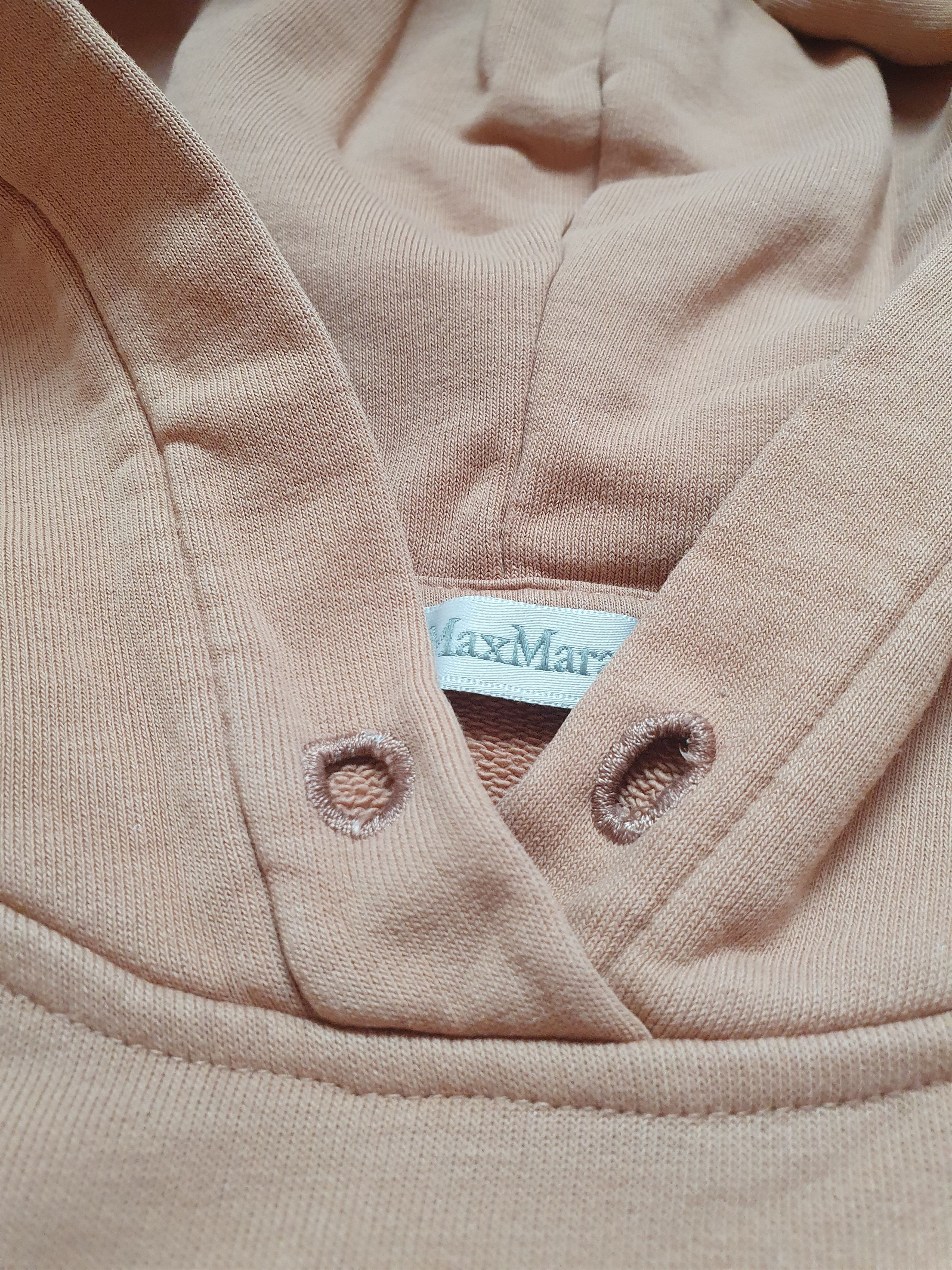 Max Mara Vintage Max Mara women's Hoodie Oversized Tan Sweatshirt Size M / US 6-8 / IT 42-44 - 14 Thumbnail