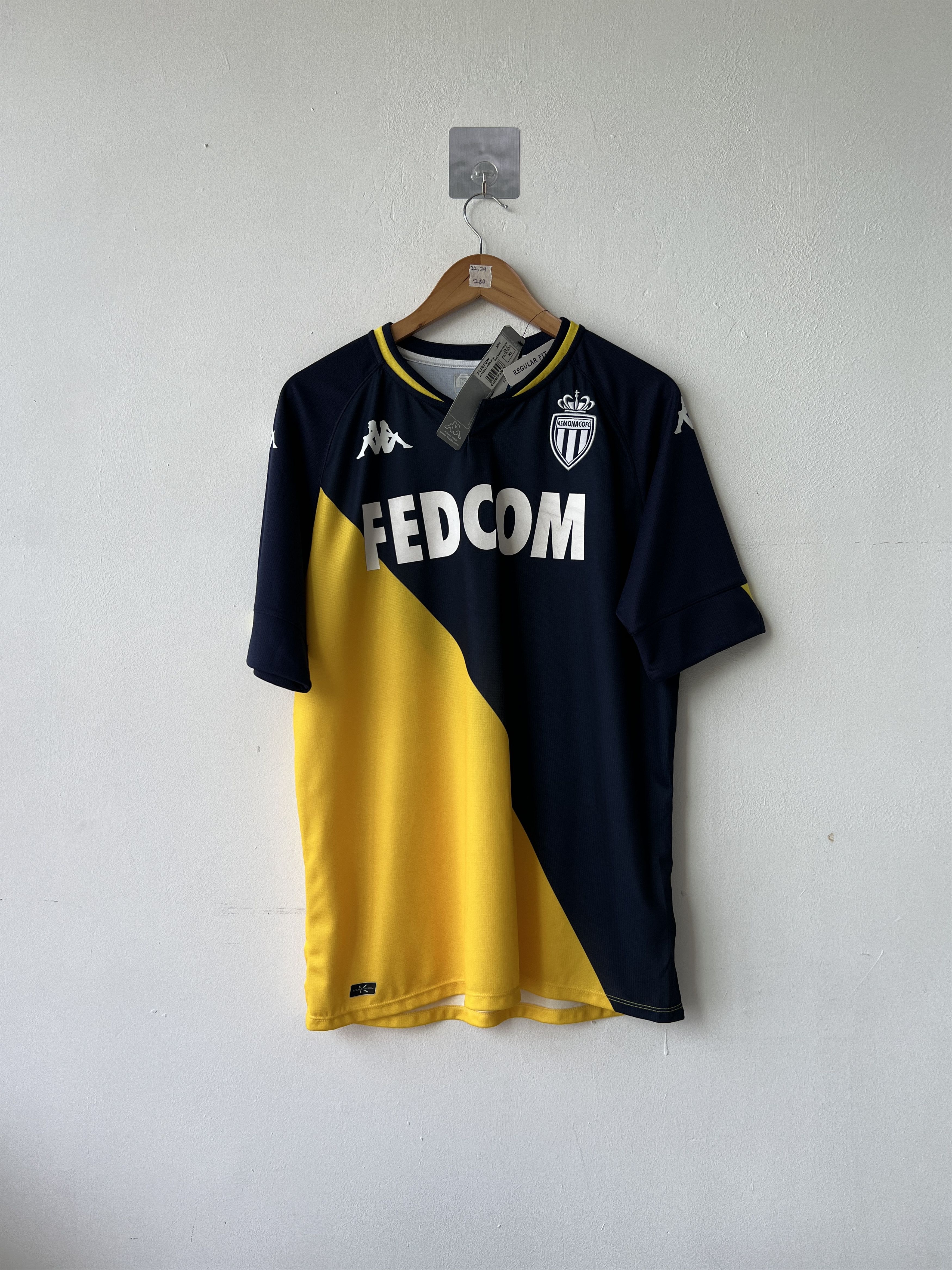 Kappa (XL fits L) AS Monaco 2020-21 Away Kit Volland #31 (NEW) Size US XL / EU 56 / 4 - 1 Thumbnail
