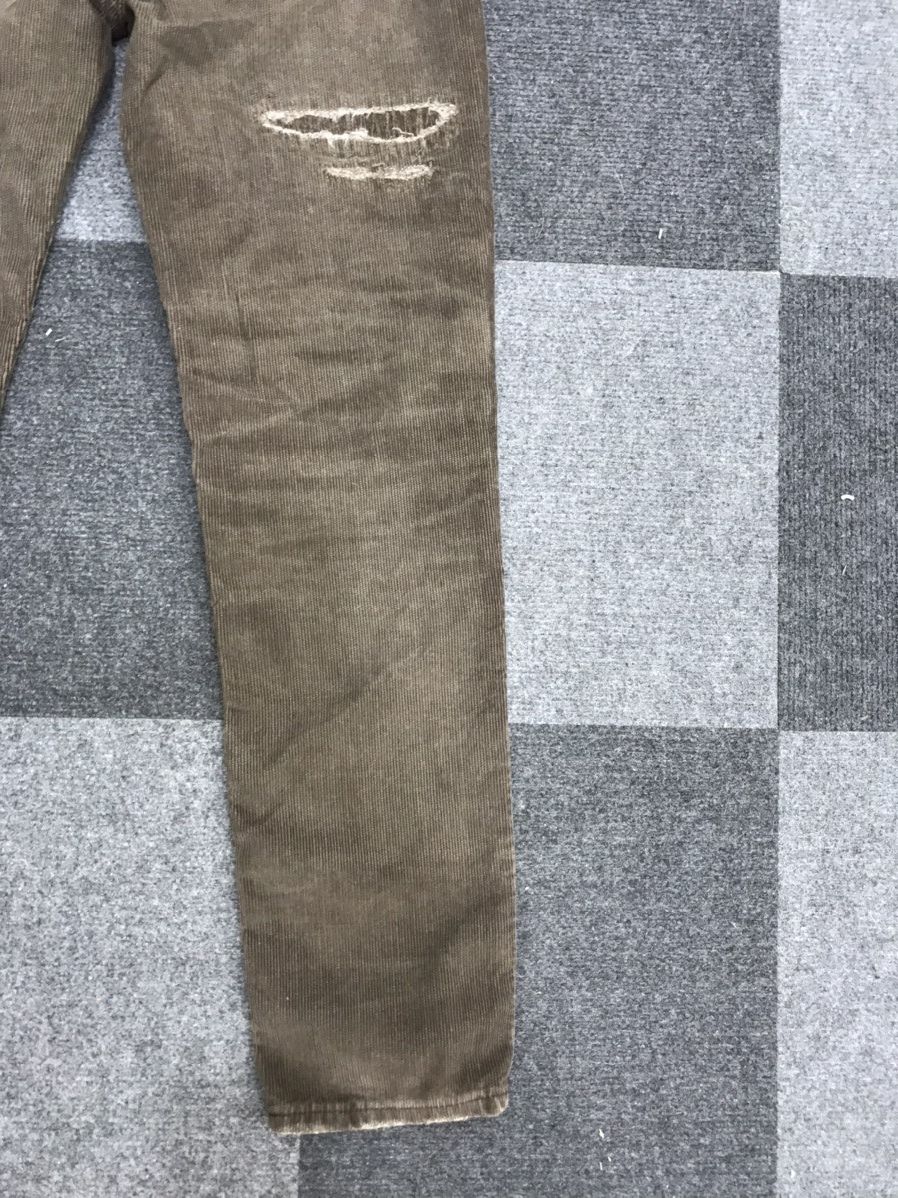 Japanese Brand Statement Pant CAPT HELM Japan Distressed Curduroy Pant Size US 29 - 15 Thumbnail