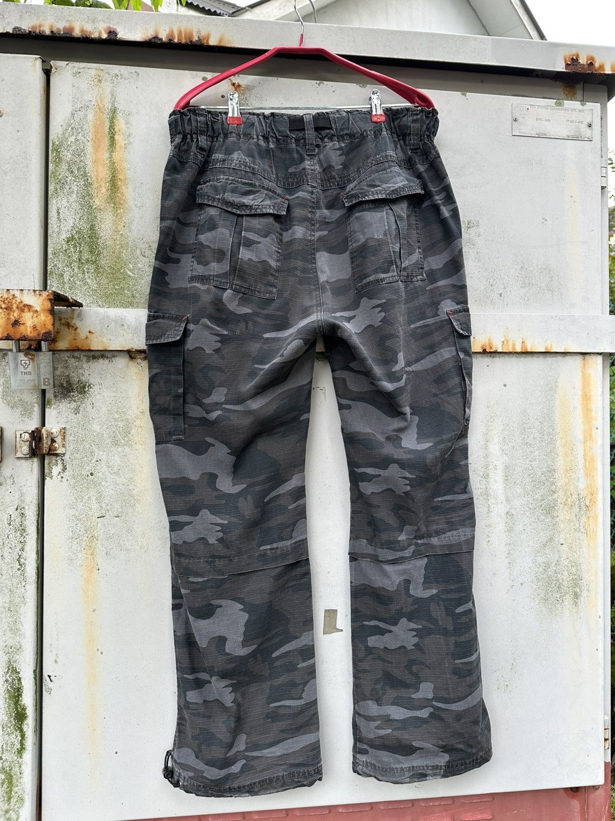 Vintage 👹Vintage Navy Camo Baggy Cargo Pants Size US 34 / EU 50 - 5 Thumbnail