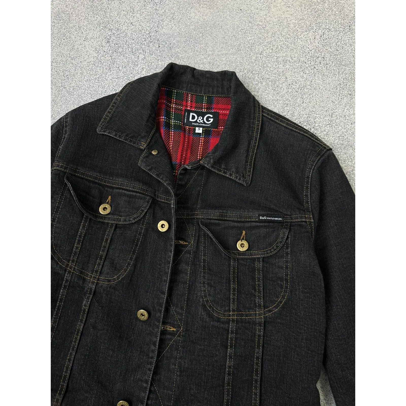 Dolce & Gabbana VTG Dolce&Gabbana HandPrinted Woman Denim Jacket Size S / US 4 / IT 40 - 9 Thumbnail