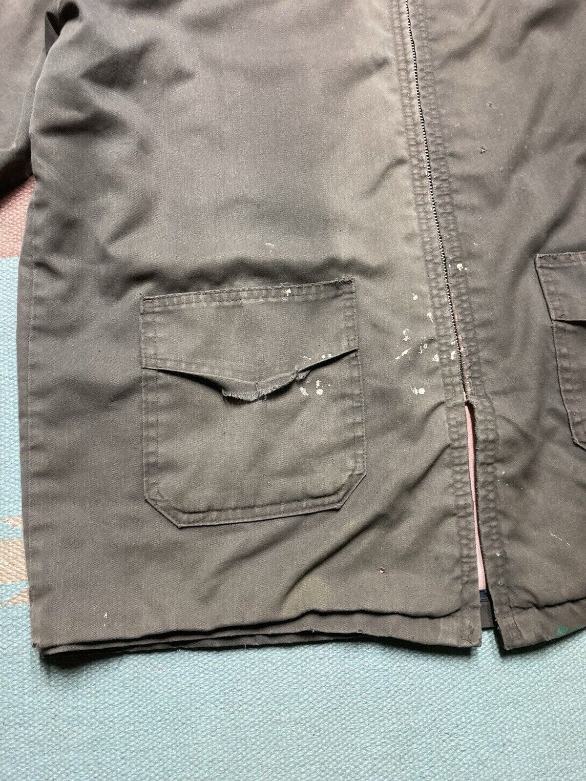 Vintage 60s work jacket zip distressed insulated talon Union made XL Size US XL / EU 56 / 4 - 3 Thumbnail