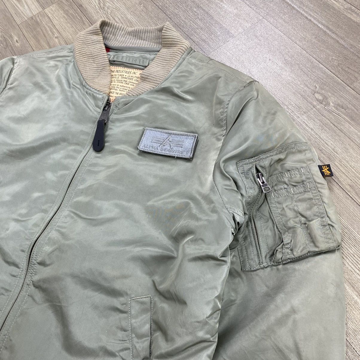 Alpha Industries 1968 Vintage Alpha Industries MA-1 OG Military Bomber Jacket Size US M / EU 48-50 / 2 - 3 Thumbnail