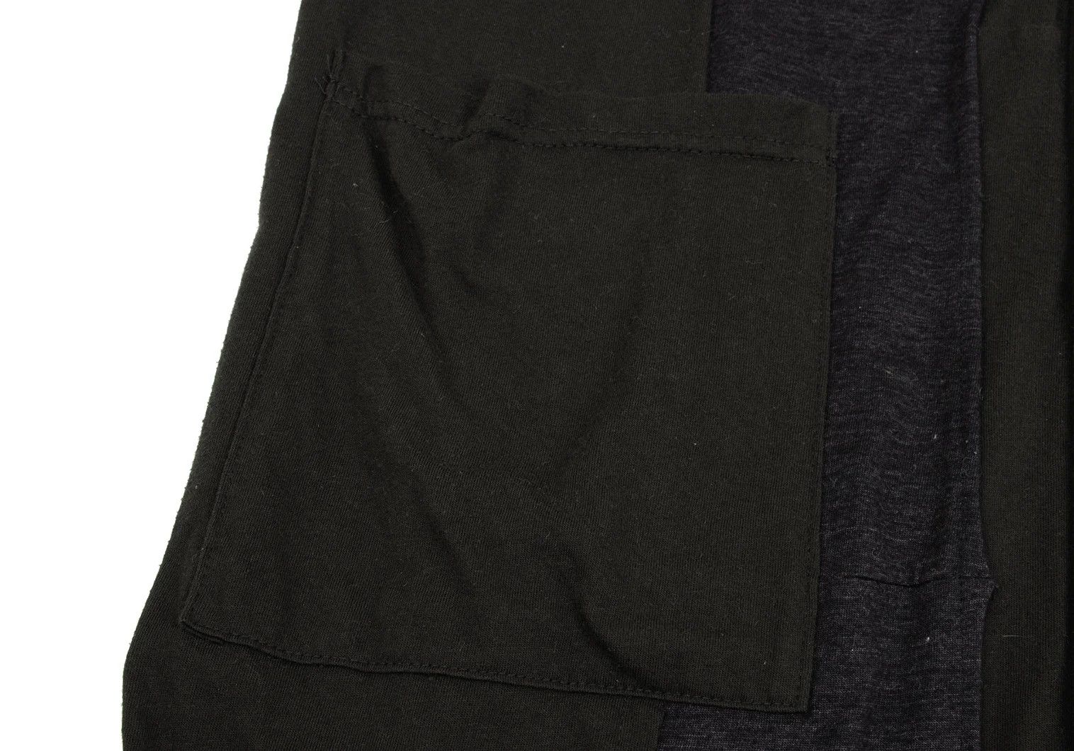 Yohji Yamamoto Cotton Panel Long Cardigan in Khaki and Black Size US M / EU 48-50 / 2 - 8 Thumbnail