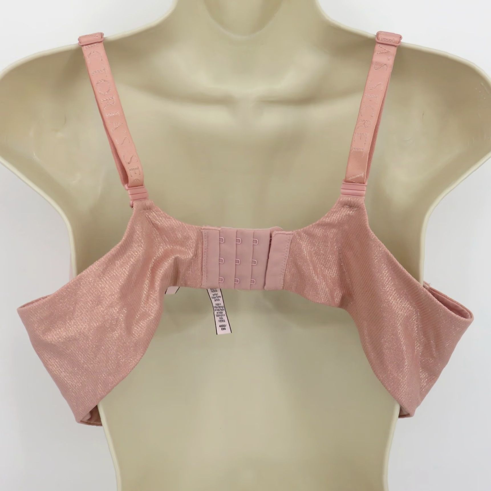 Victoria's Secret Viktorias Secret Body by Victoria Perfect Shape Bra Pink Shimmer 40DD Underwire T-Shirt Bra Womens DD Plus Size Size ONE SIZE - 5 Thumbnail