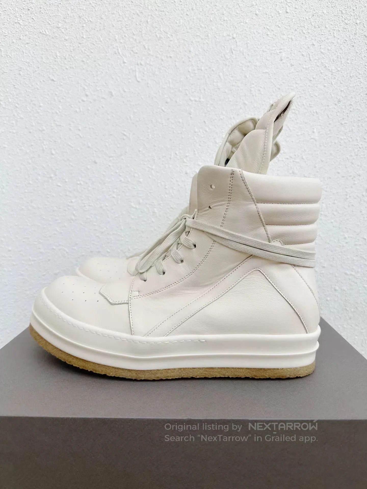 Rick Owens Rick Owens Milk White Thick Sole 43. Size US 10 / EU 43 - 4 Thumbnail