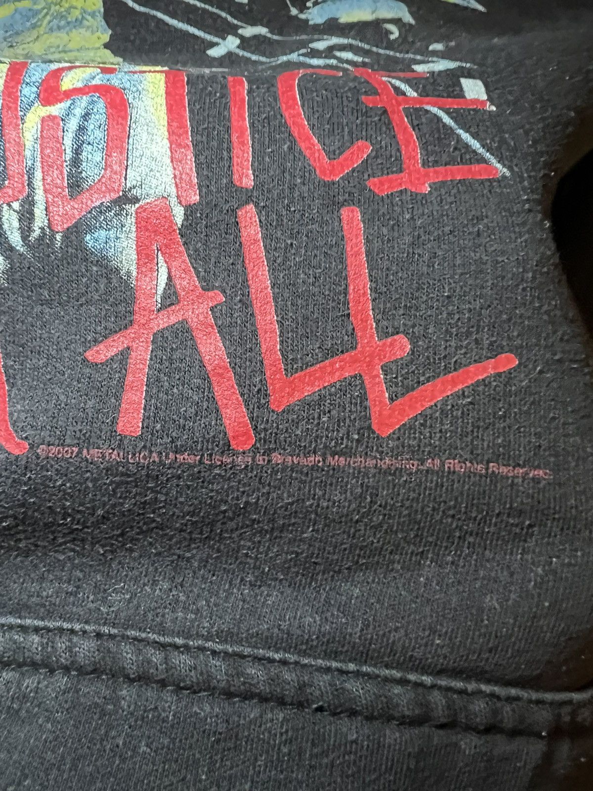 Metallica Vintage 2007 Metallica “And Justice For All” pullover hoodie Size US XL / EU 56 / 4 - 4 Thumbnail
