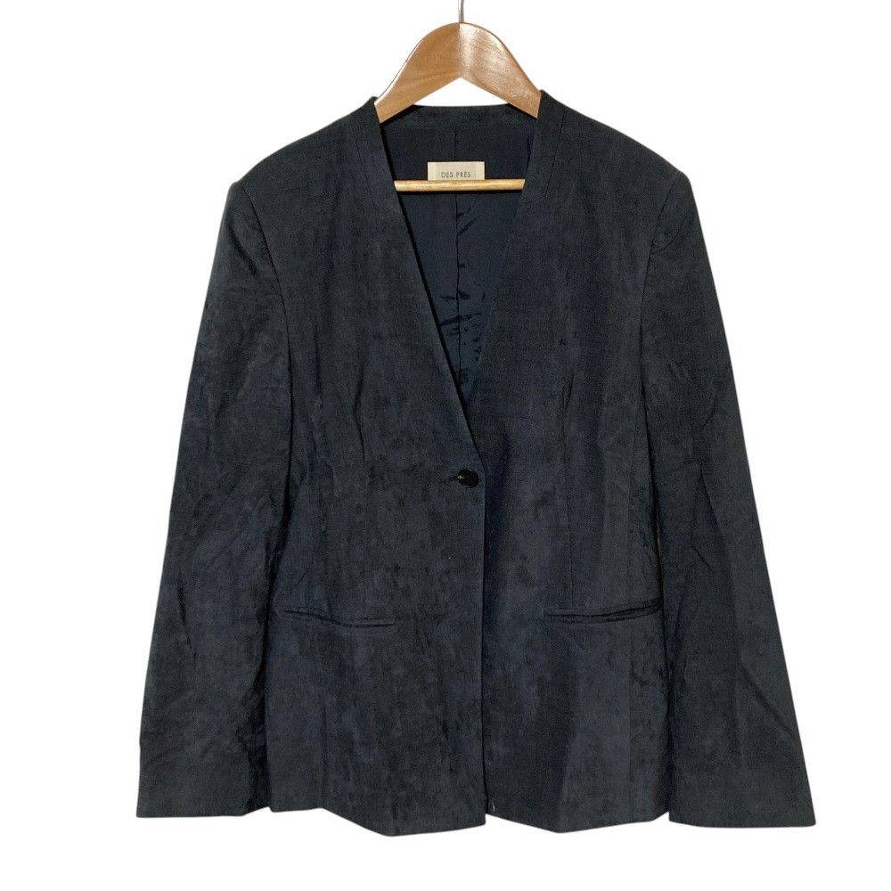 Other Other DES PRES Cotton Rayon Velvet Collarless Jacket Textile Outerwear 22-07-34-07205 DUTY FREE for USA Size ONE SIZE - 1 Thumbnail