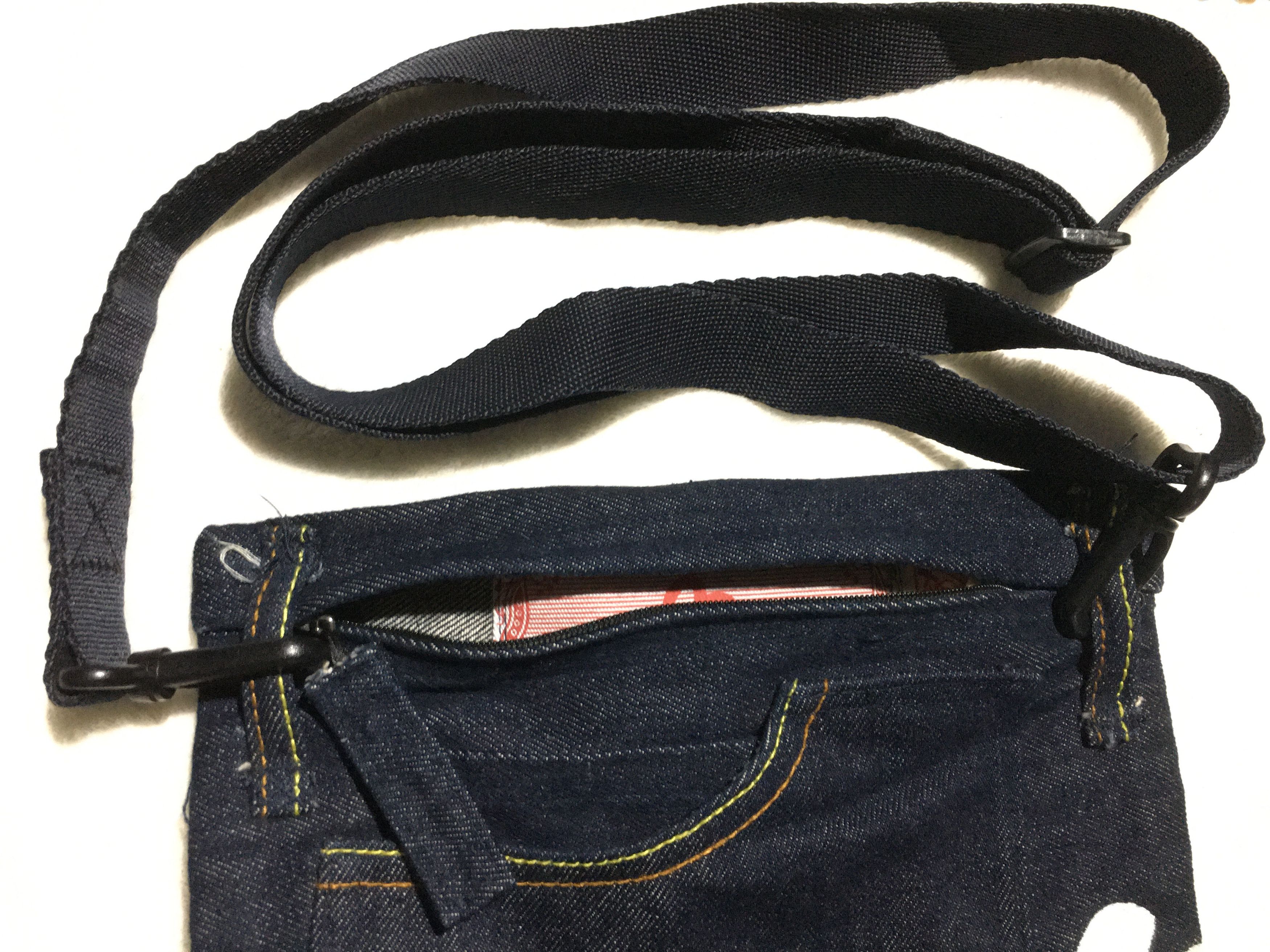 Vintage Custom Denim Evisu Brand Sling bag Size ONE SIZE - 8 Thumbnail