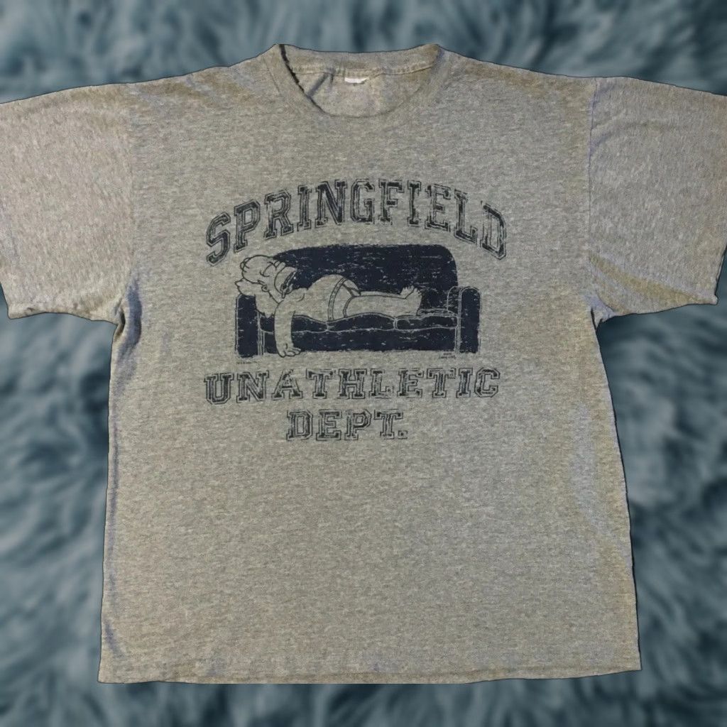 Vintage VINTAGE The Simpsons Un-Athletic Dept Shirt M Men Gray 80s 90s Funny Bart College TV Show Futurama Simpsons USA Fox M L Han? Size US M / EU 48-50 / 2 - 1 Thumbnail