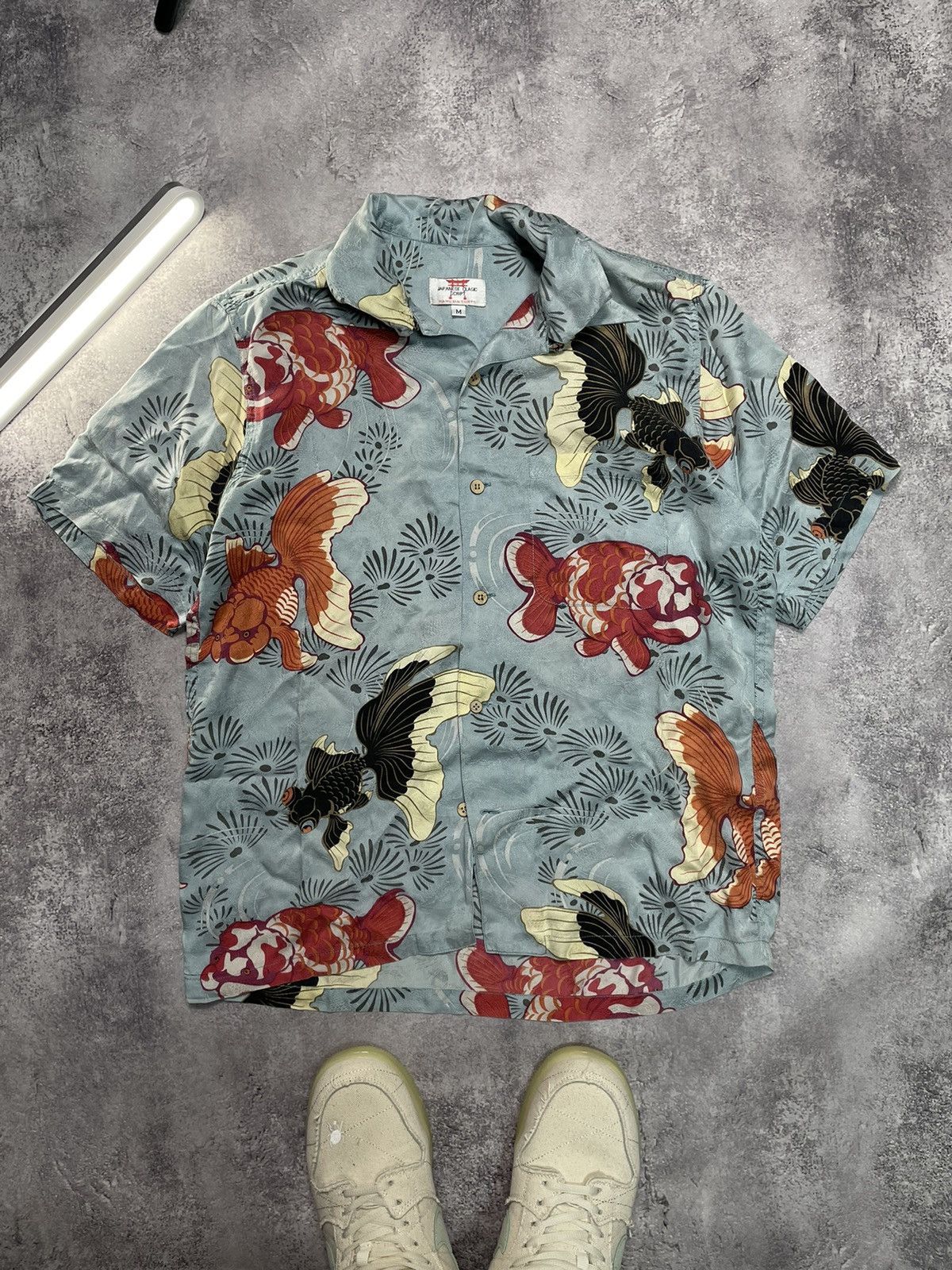 Japanese Brand Vtg Archive Japanese Script Rayon S/S Shirt Aloha Size US M / EU 48-50 / 2 - 2 Thumbnail