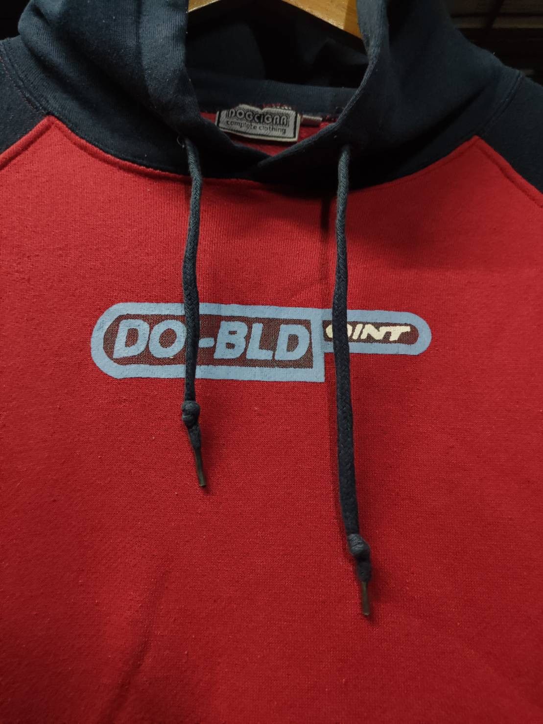 Japanese Brand Vtg 00's Dogcigar " Doi-Bld Point " Two Tone Hoodie Size US L / EU 52-54 / 3 - 3 Thumbnail