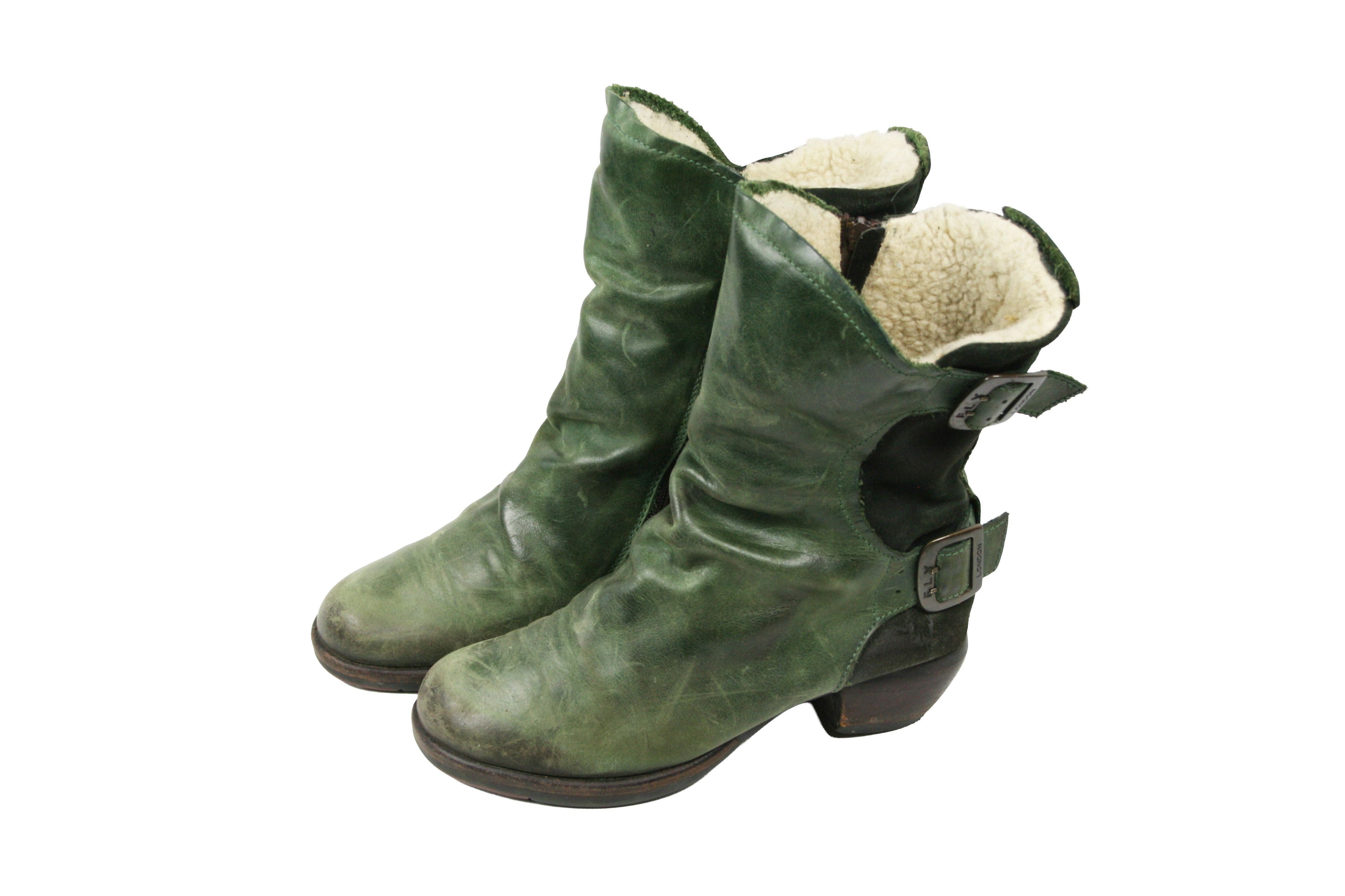 Fly London 00S Goblin Y2K Grunge Boots Vintage Size US 7 / IT 37 - 3 Thumbnail