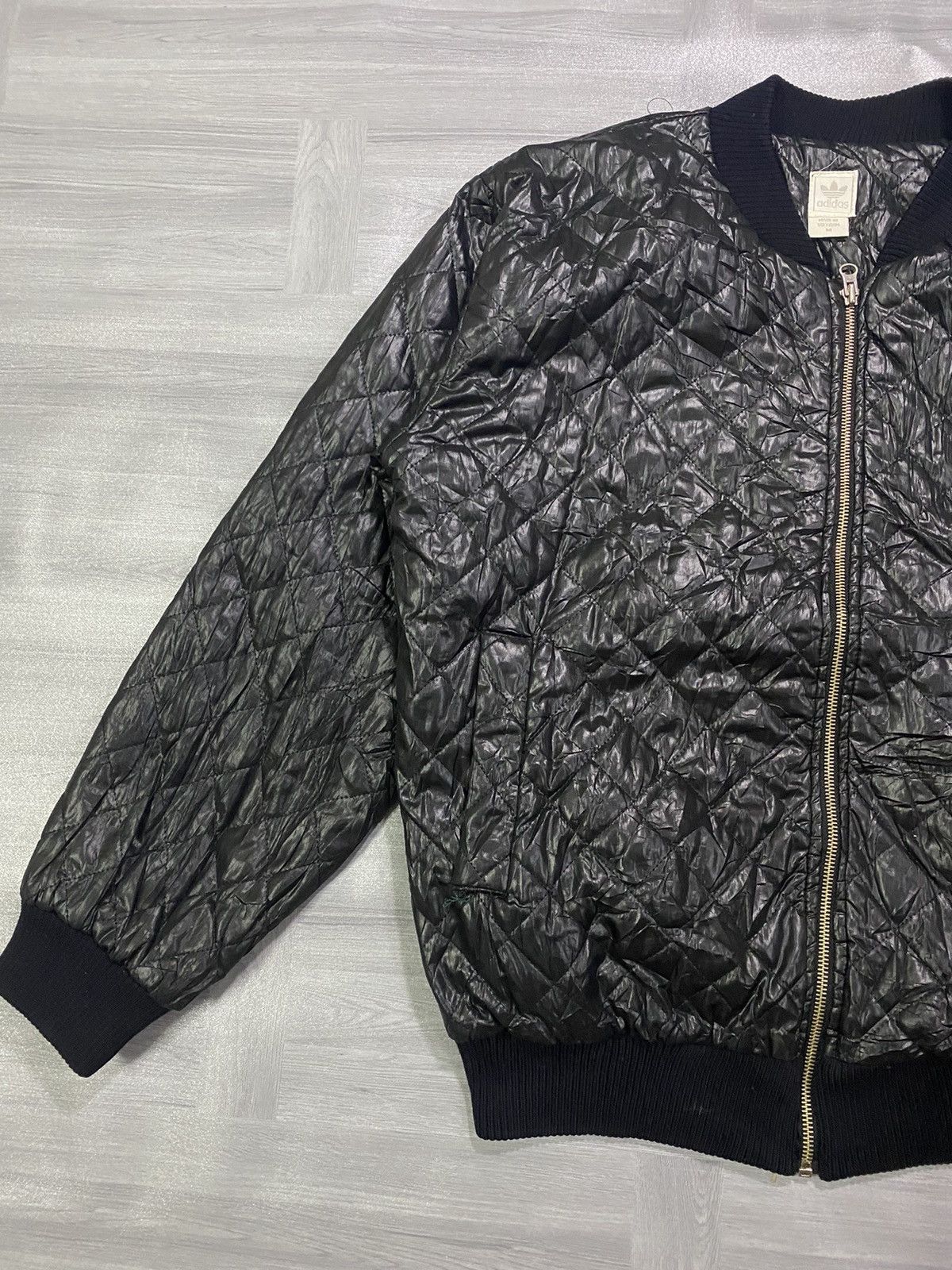 Adidas Adidas Black Quilted Jacket Size M Size US M / EU 48-50 / 2 - 5 Thumbnail