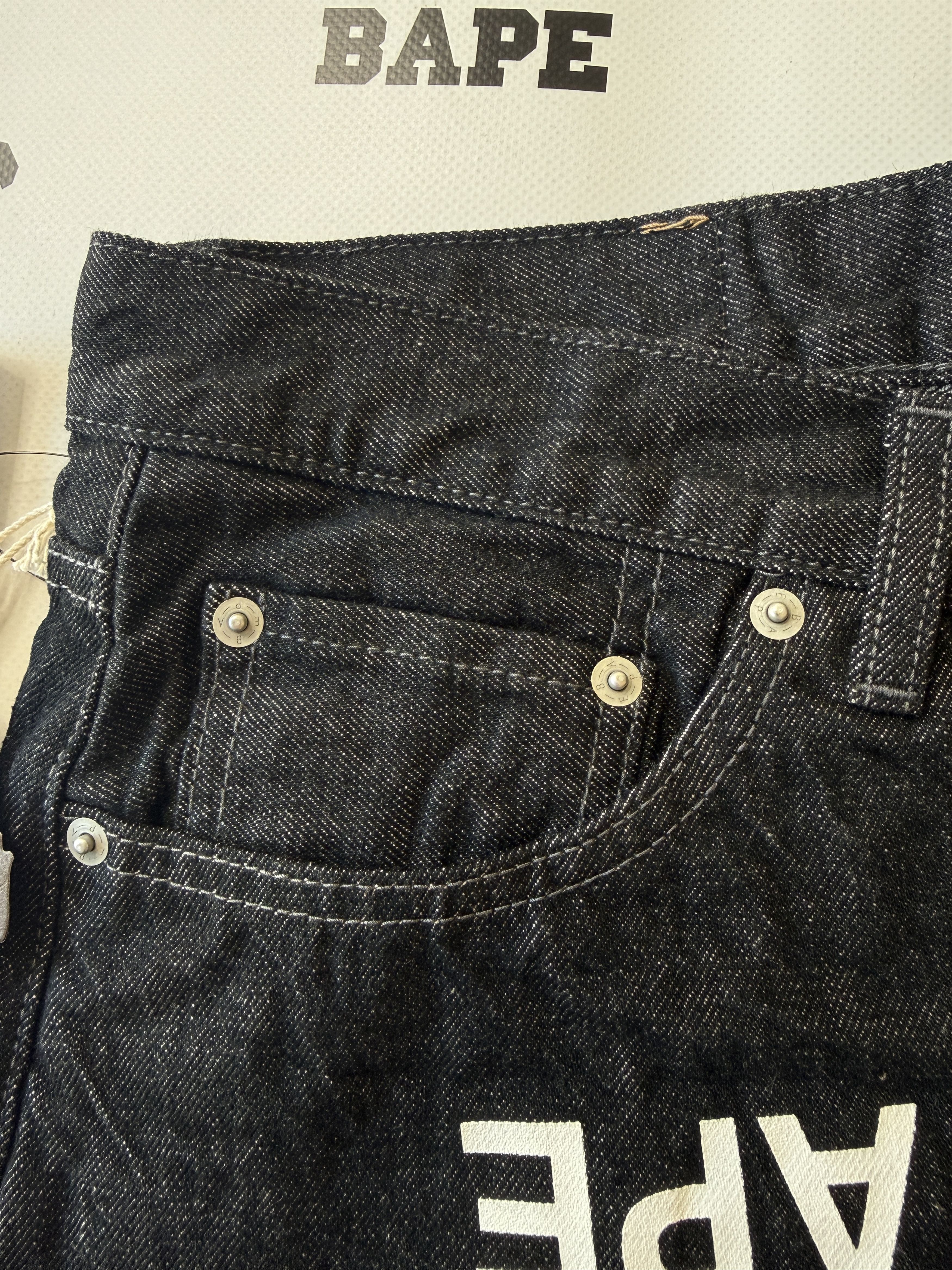 Bape × Comme des Garcons BAPE CDG OSAKA RELAXED FIT DENIM SHORTS (2026) Size US 34 / EU 50 - 8 Thumbnail