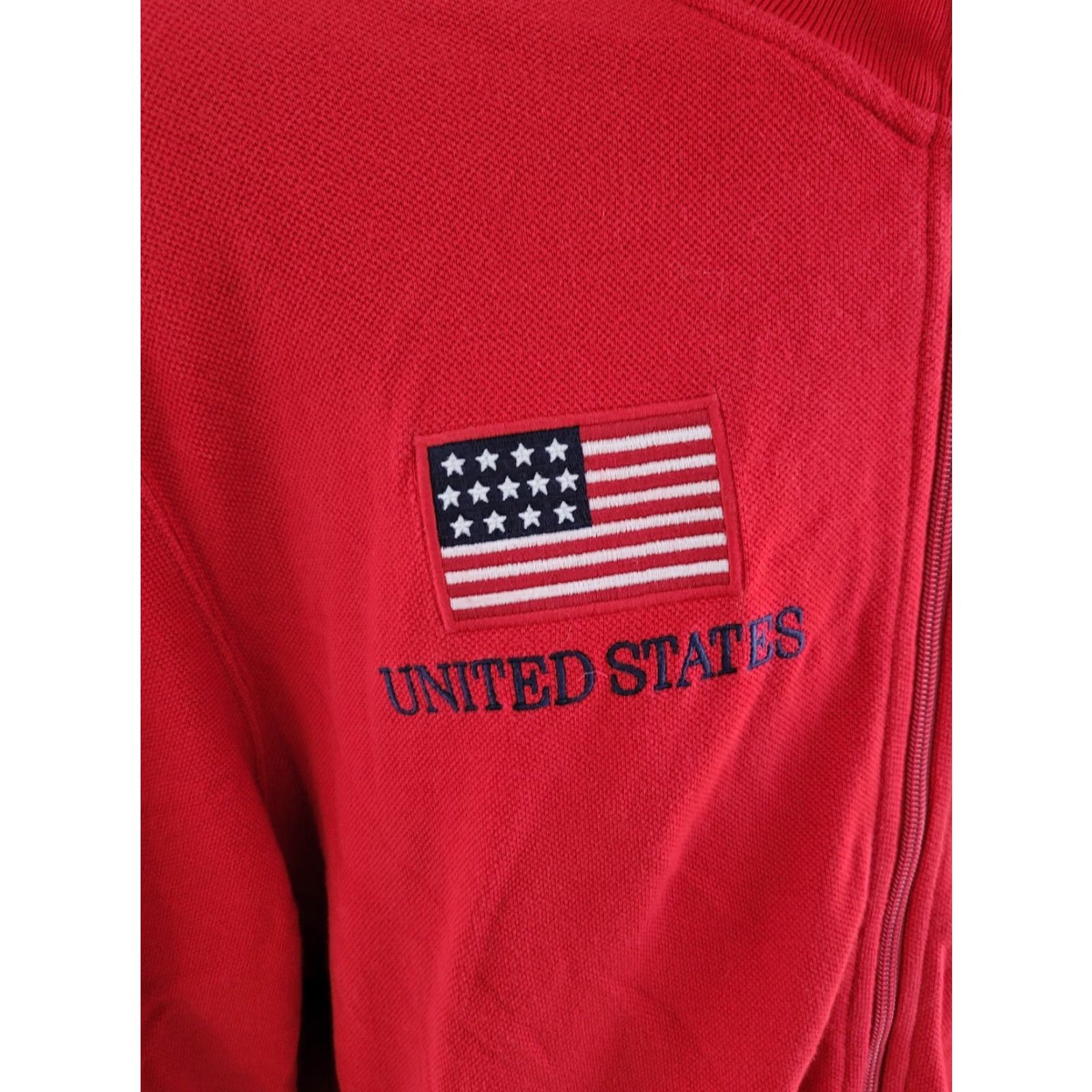 Polo Ralph Lauren VINTAGE Polo Ralph Lauren United States Track Polo XL Men's Red Track State Size US XL / EU 56 / 4 - 3 Thumbnail
