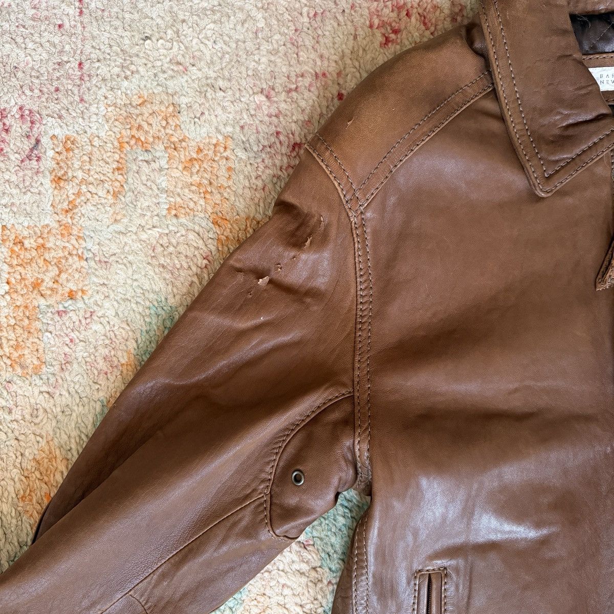 Barneys New York Vintage Barney’s New York Leather Aviator Jacket Size US M / EU 48-50 / 2 - 7 Thumbnail