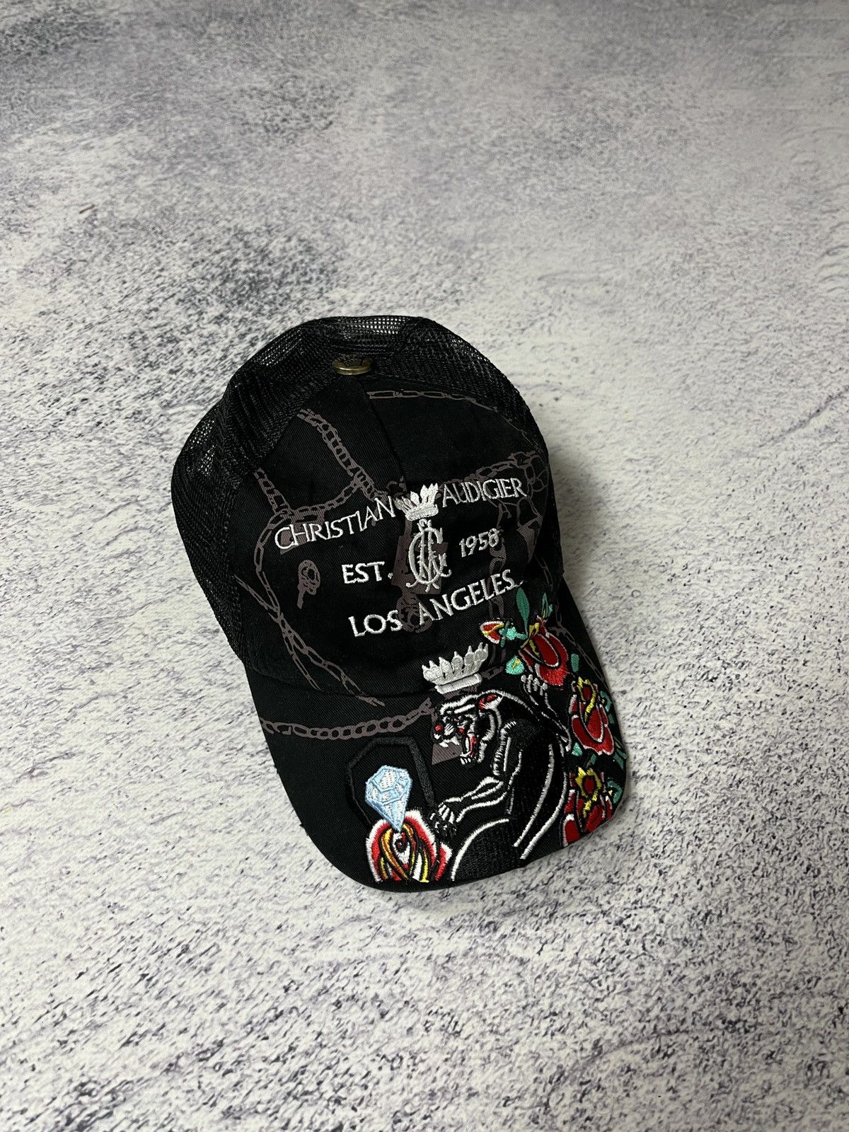 Ed Hardy Vintage Y2K Ed Hardy Cristian Audigier Streetwear Hat Cap Size ONE SIZE - 6 Thumbnail