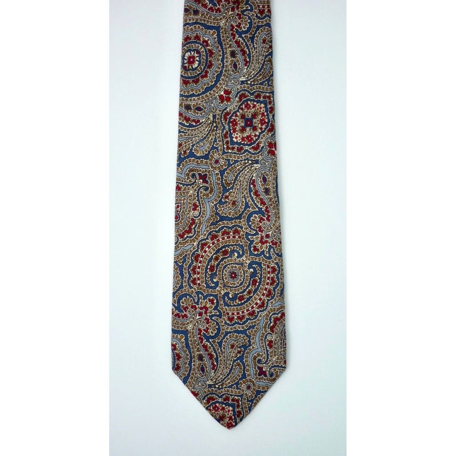 Yves Saint Laurent Yves Saint Laurent Men's Vintage Luxury Silk Tie Paisley Size ONE SIZE - 5 Thumbnail