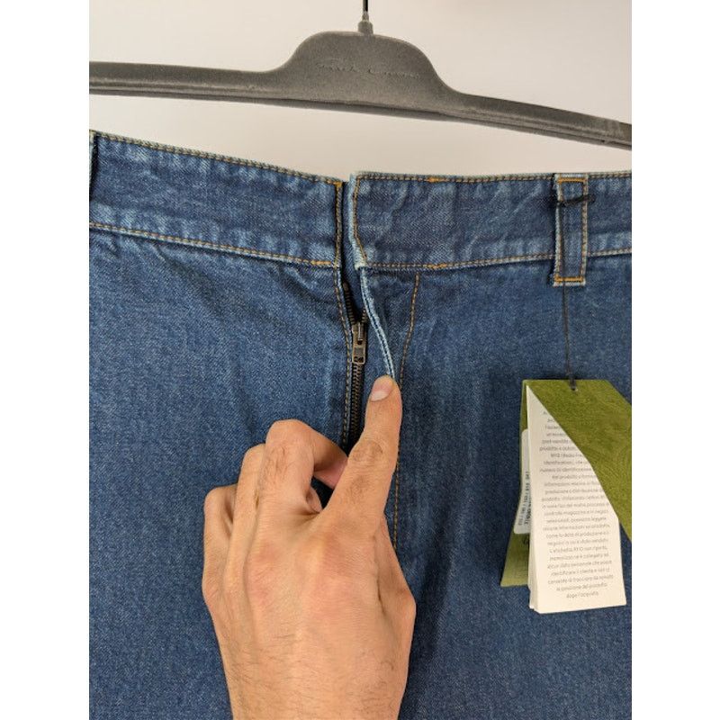 Gucci o1rshd1 Eco-Washed Organic Denim Cargo Pant in Blue / Mix Size US 36 / EU 52 - 7 Thumbnail