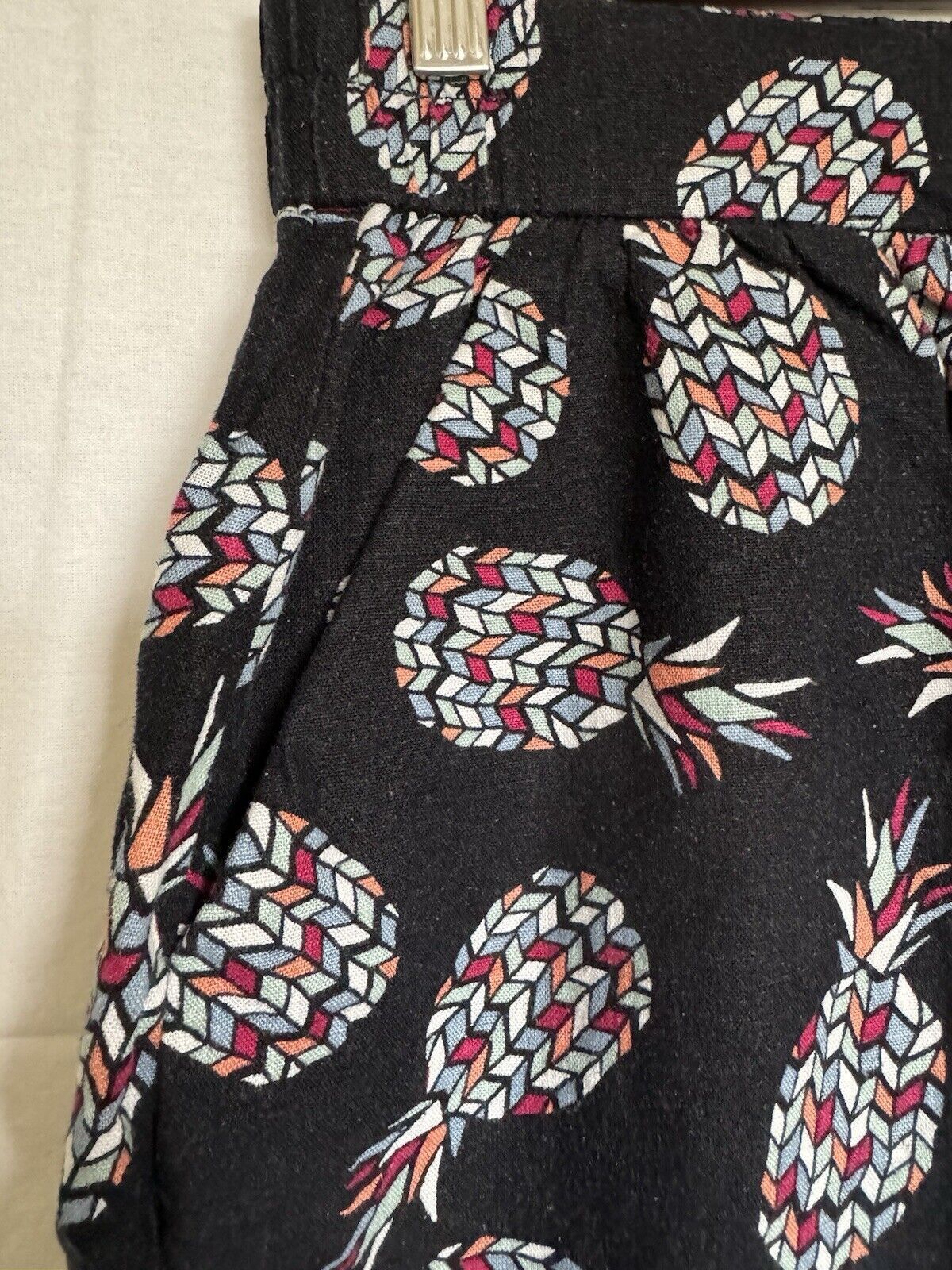 Loft Loft Navy Blue Multi Colored Pineapple Skirt Small With Poc Size 27" / US 4 / IT 40 - 2 Thumbnail
