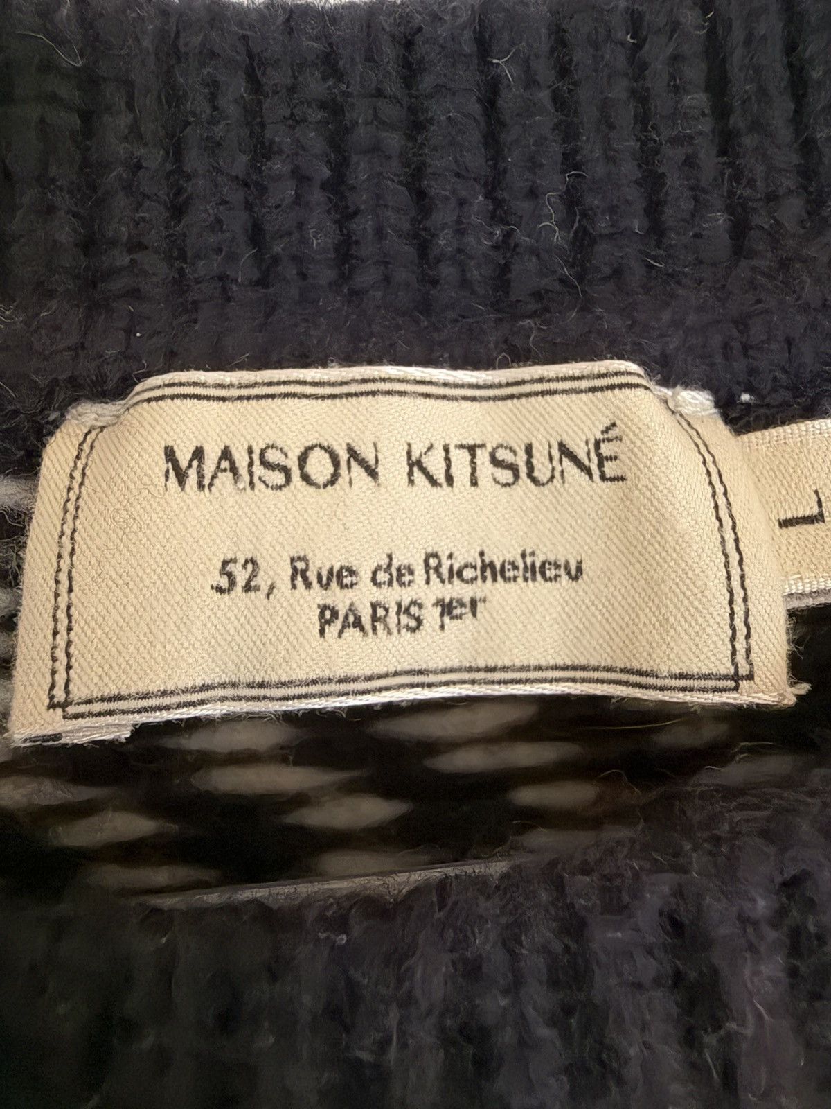 Maison Kitsune Maison Kitsuné Jacquard-knit wool-blend sweater Size US L / EU 52-54 / 3 - 2 Thumbnail