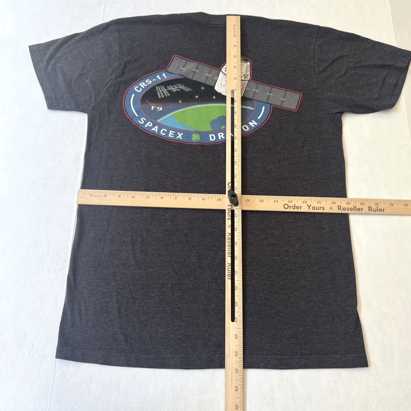 Vintage VINTAGE SpaceX Shirt Space Gray Graphic Print Crew Neck Short Sleeve Unisex Adults Medium Size US M / EU 48-50 / 2 - 6 Thumbnail
