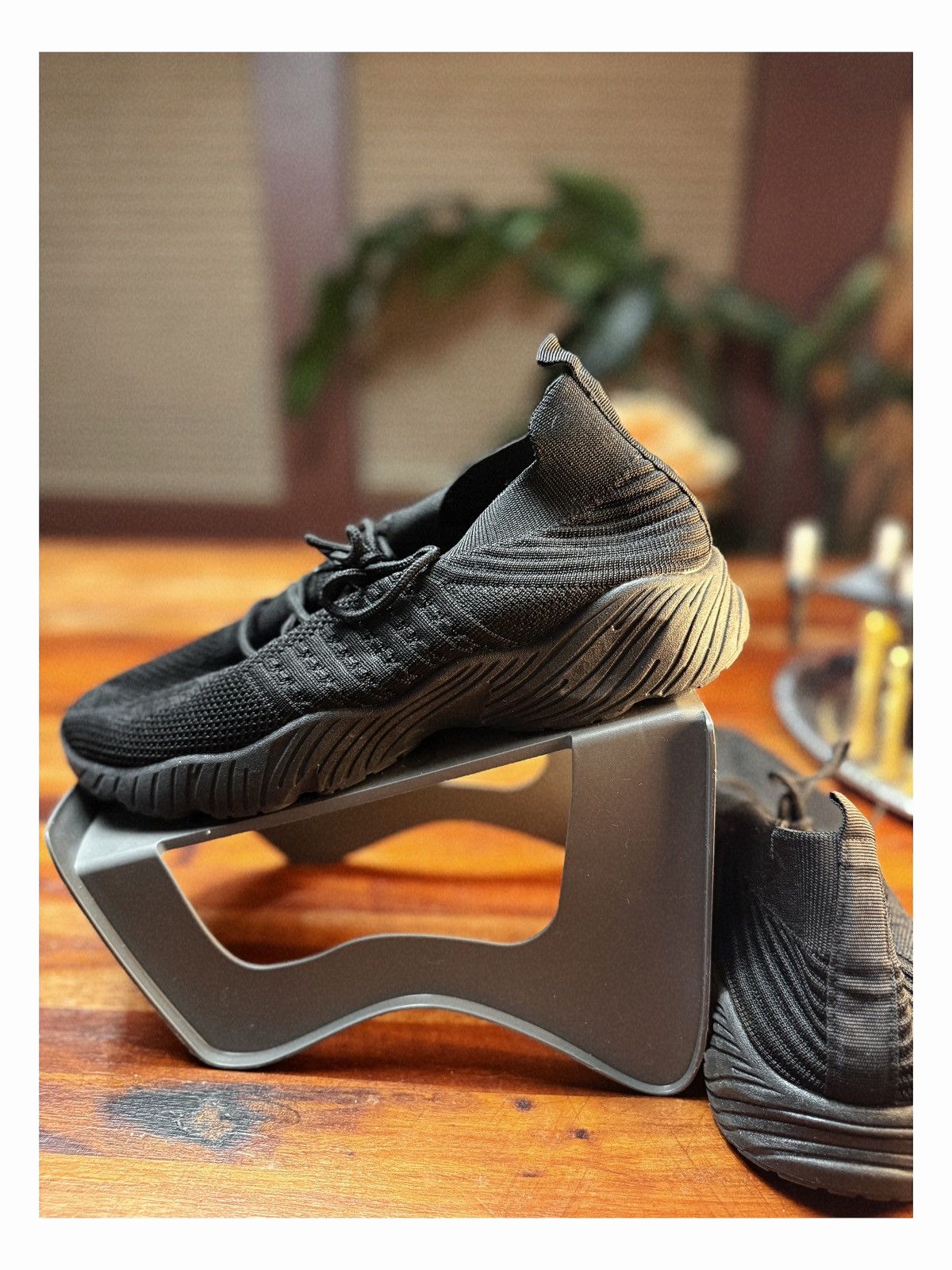 Other All-Black Knit Athletic Sneakers – Size 10 (Unbranded) Size US 10 / IT 40 - 3 Thumbnail